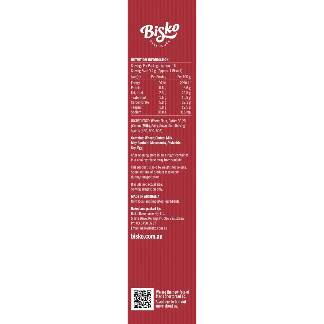 2 Bisko Bakehouse Traditional Shortbread Mr. and Mrs. Claus 150g, 2 of 3