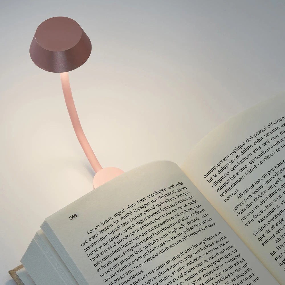 5 Lexon Mimi Flexible LED Lamp - Pink - Pink, 5 of 6