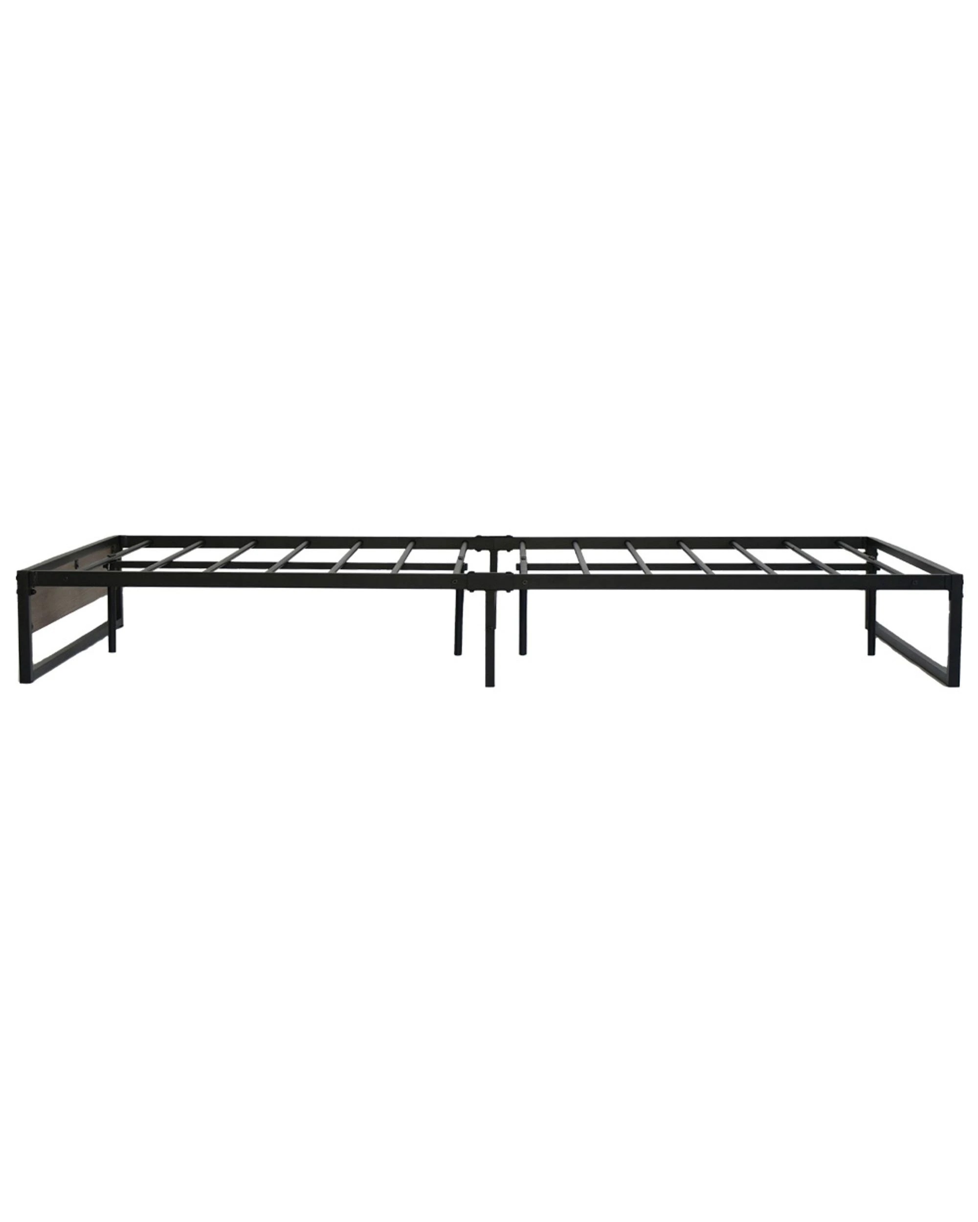 3 Artiss Bed Frame Metal Frame Bed Base Oslo - Queen
 - Black, 3 of 3