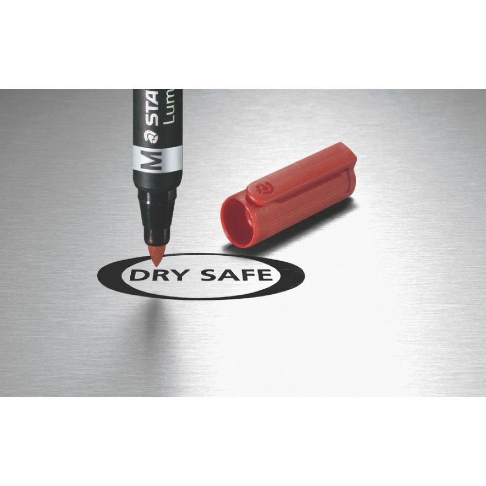 2 Staedtler Lumocolour Duo Permanent Pen Red, 2 of 3