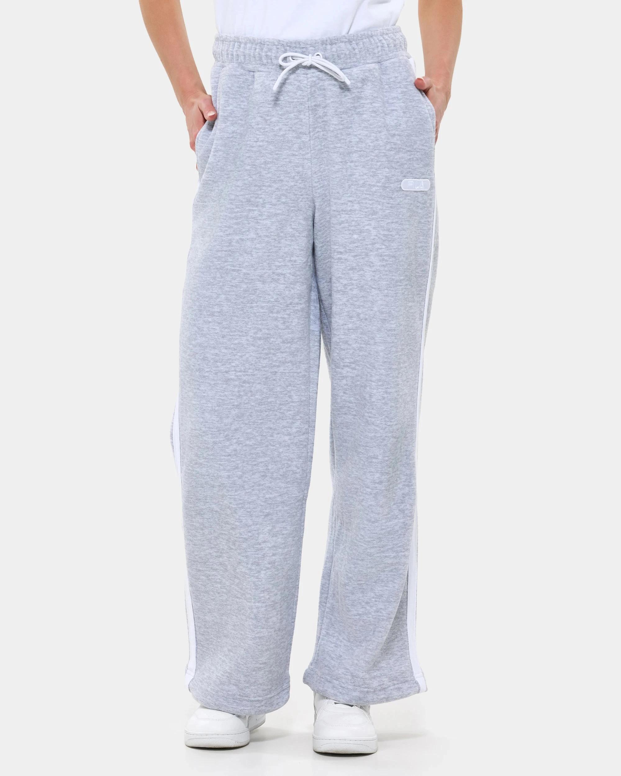 1 Fila Victoria Polar Fleece Trackpants GREY MARLE, 1 of 4