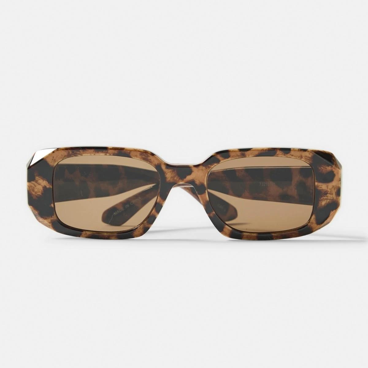 2 Rectangle Classic Sunglasses Leopard, 2 of 6