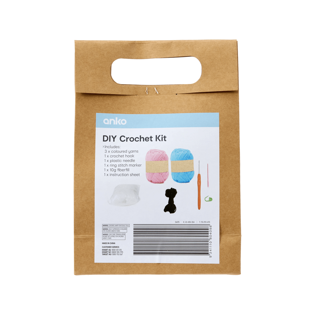 3 DIY Mini Crochet Kit - Octopus, 3 of 3