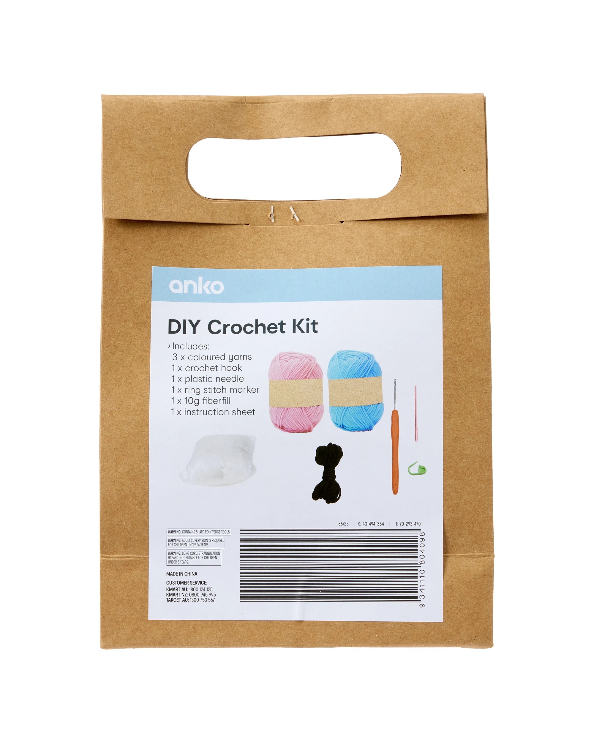 3 DIY Mini Crochet Kit - Octopus, 3 of 3