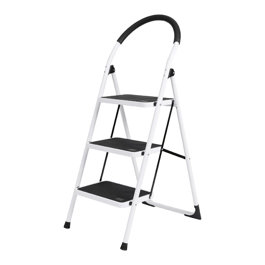 2 J.Burrows 120kg 3 Step Ladder White, 2 of 7