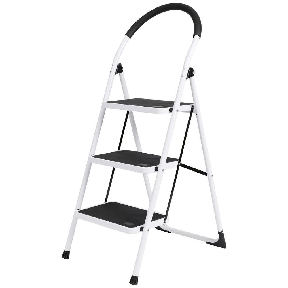 2 J.Burrows 120kg 3 Step Ladder White, 2 of 7