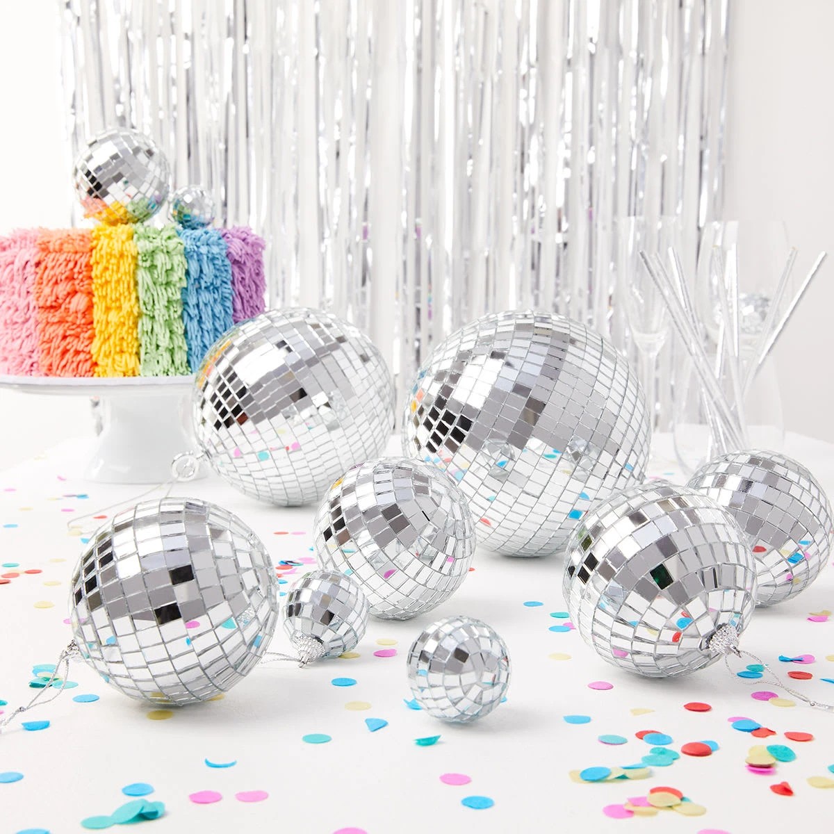 1 12 Piece Disco Ball Decoration Pack, 1 of 8