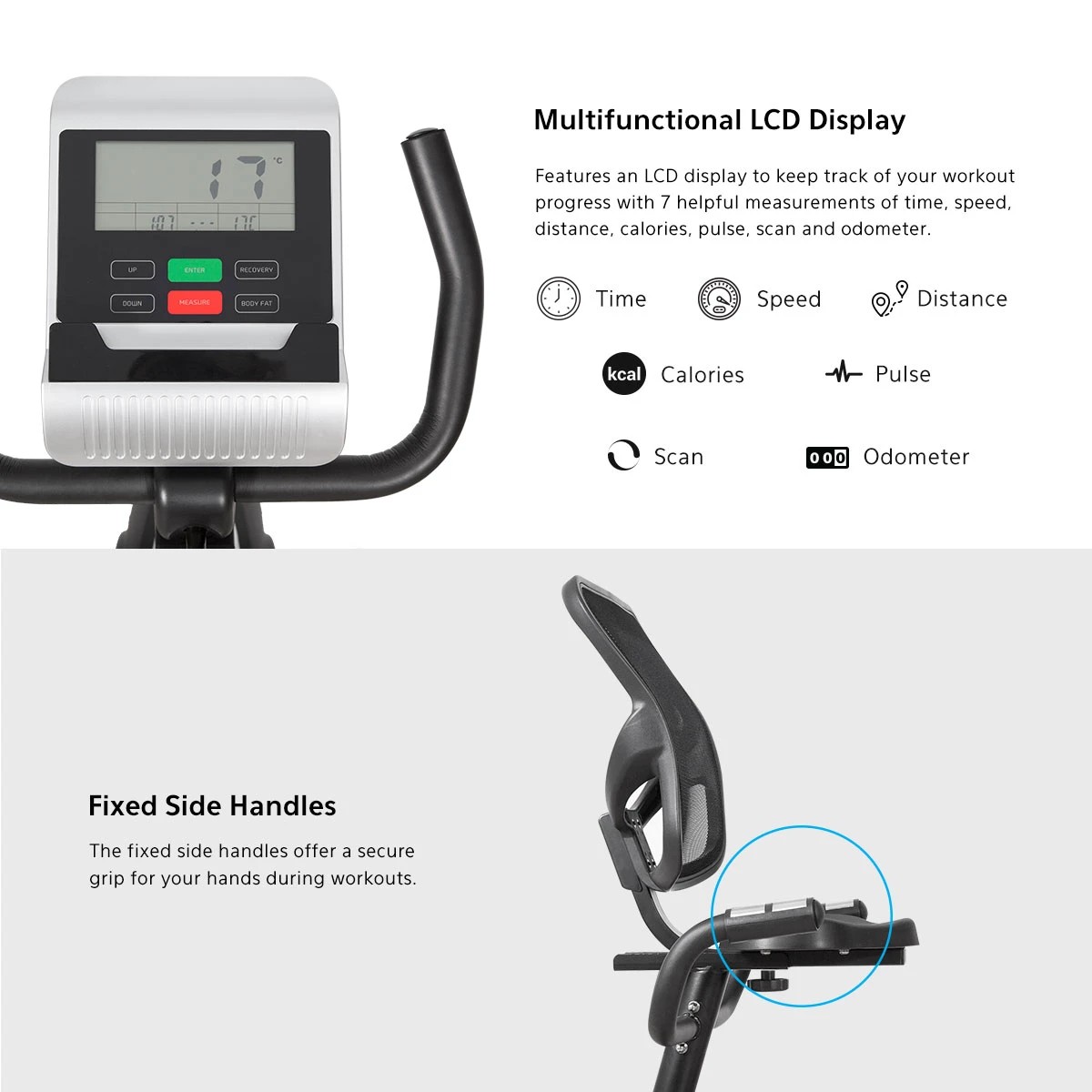 8 LSG Fitness RB-2 Recumbent bike - Black, 8 of 10