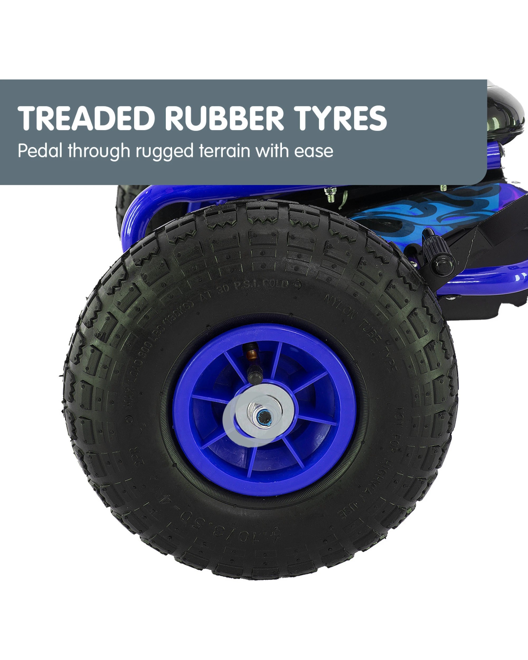 8 Kahuna G95 Kids Ride On Pedal Go Kart - Blue, 8 of 10