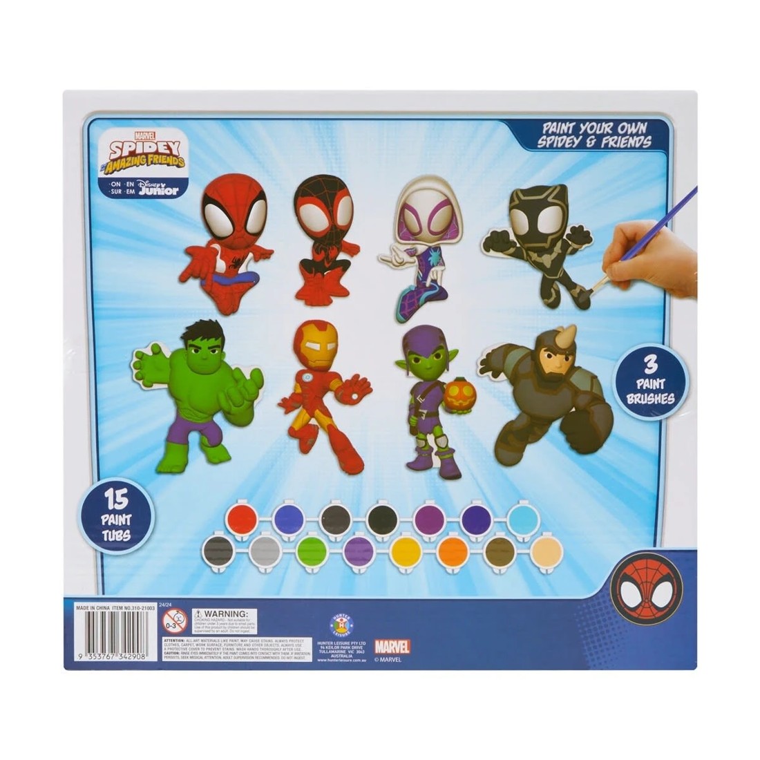 9 Disney Junior Marvel Spidey and His Amazing Friends: Paint Your Own Spidey and Friends, 9 of 9