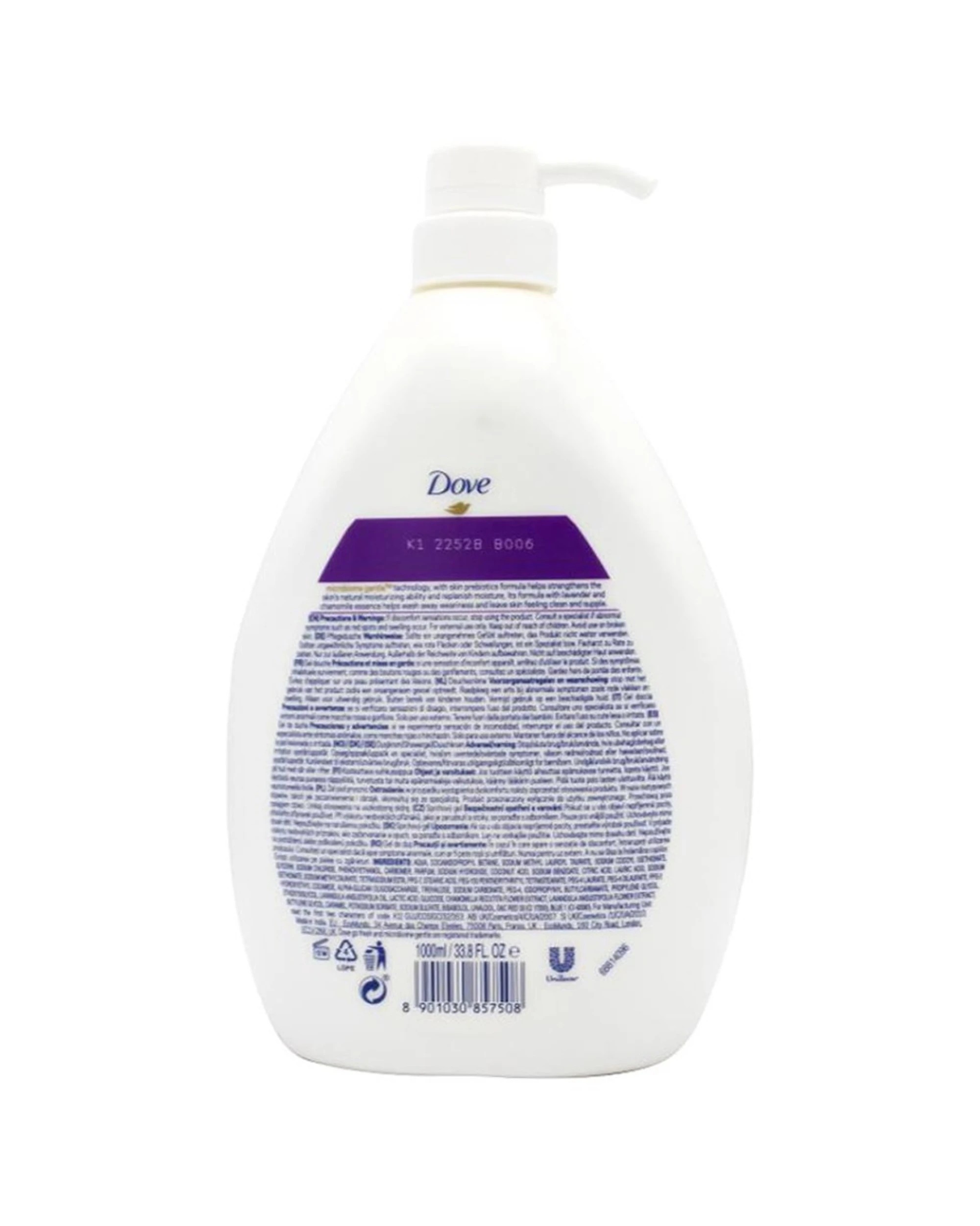 4 Dove 3PK Body Wash Chamomile Microbiome Gentle 1000mL - White, 4 of 4