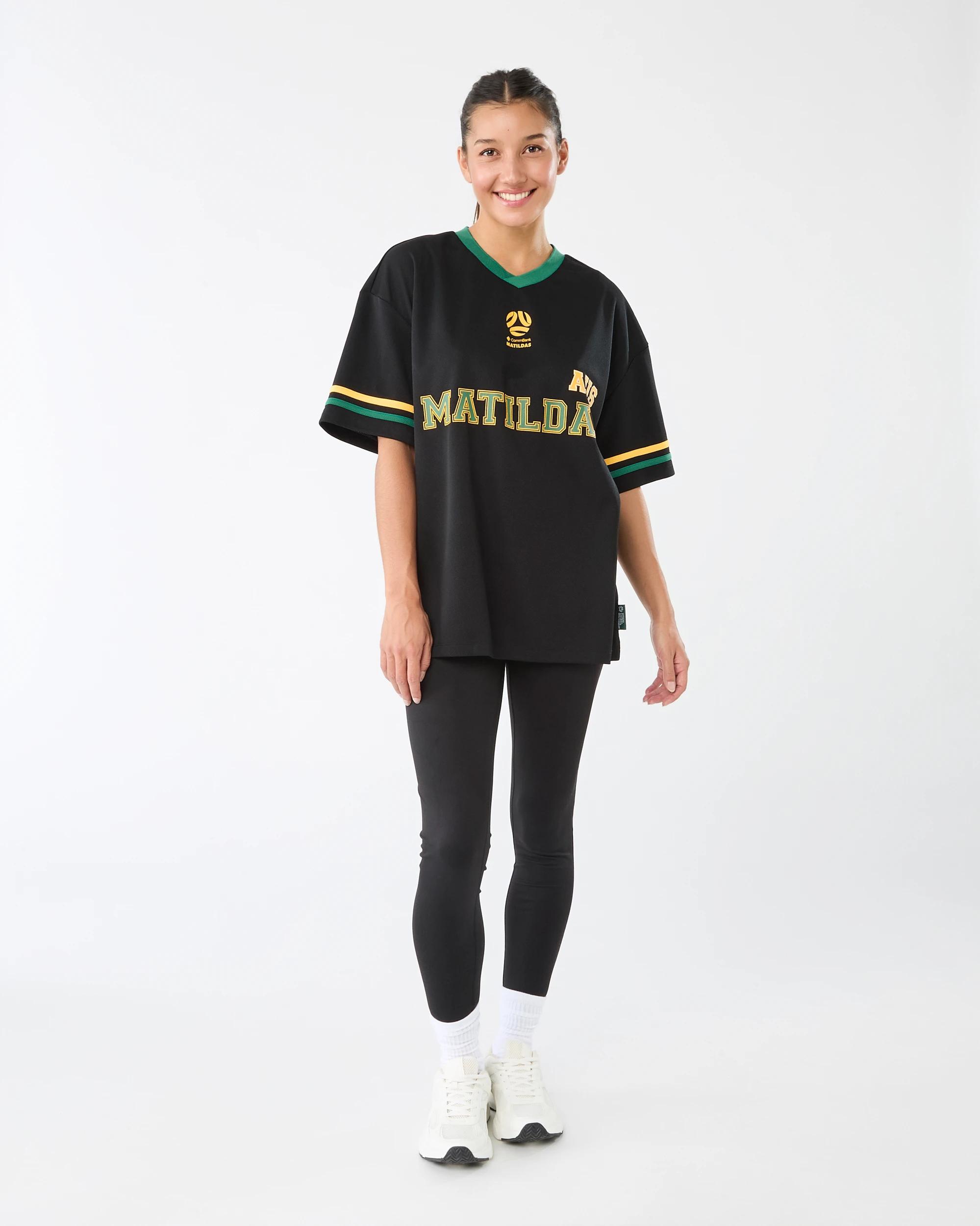 6 Matildas Adult T-shirt Black, 6 of 6