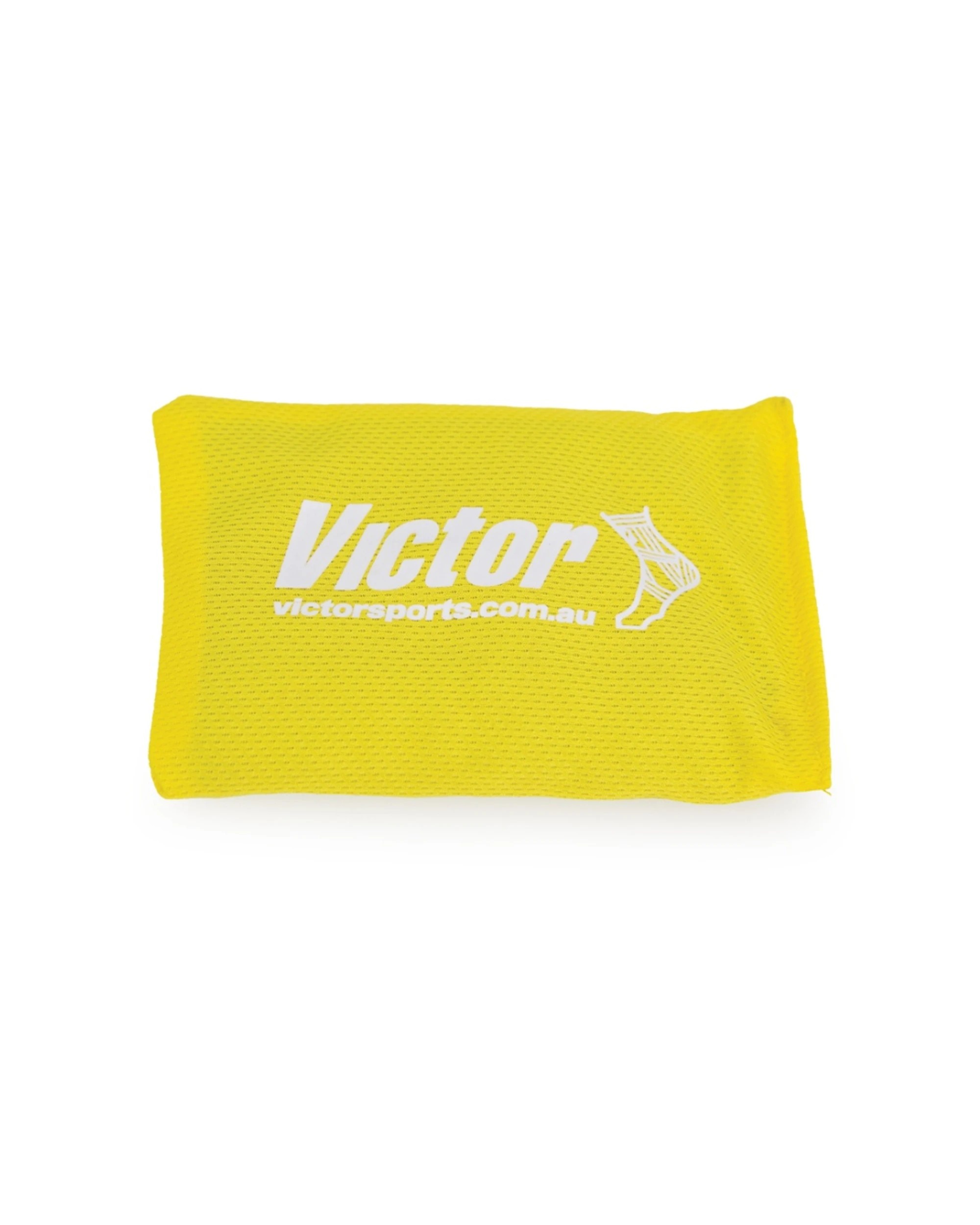 1 Victor Sports Bean Bag Solid Plastic Fill Educational Sport 10x15cm - Yellow, 1 of 2