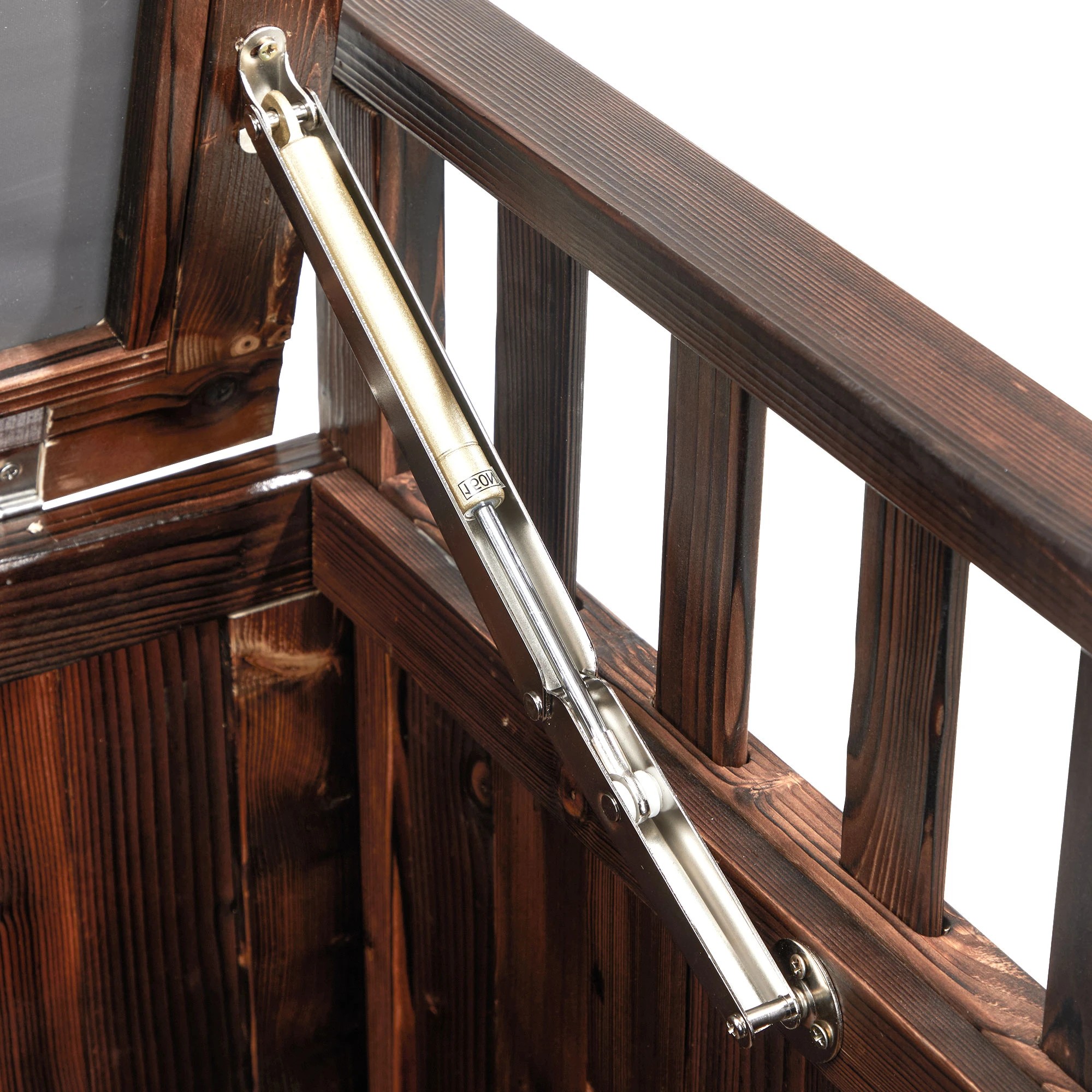 7 Livsip Outdoor Storage Box Garden Bench Wooden Container Cabinet 500L Large - Charcoal, 7 of 7