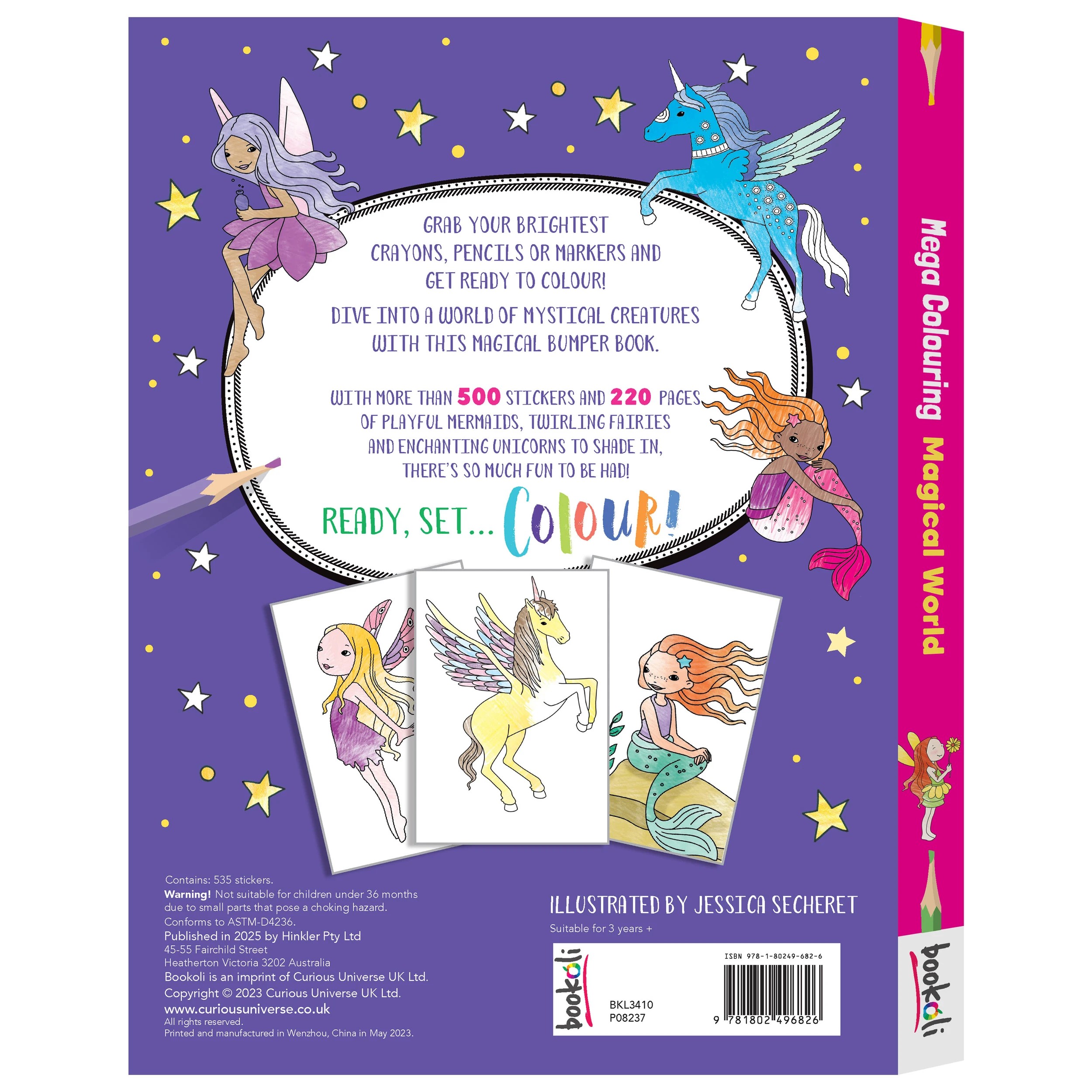 2 Mega Colouring: Magical World by Jessica Secheret - Book, 2 of 5