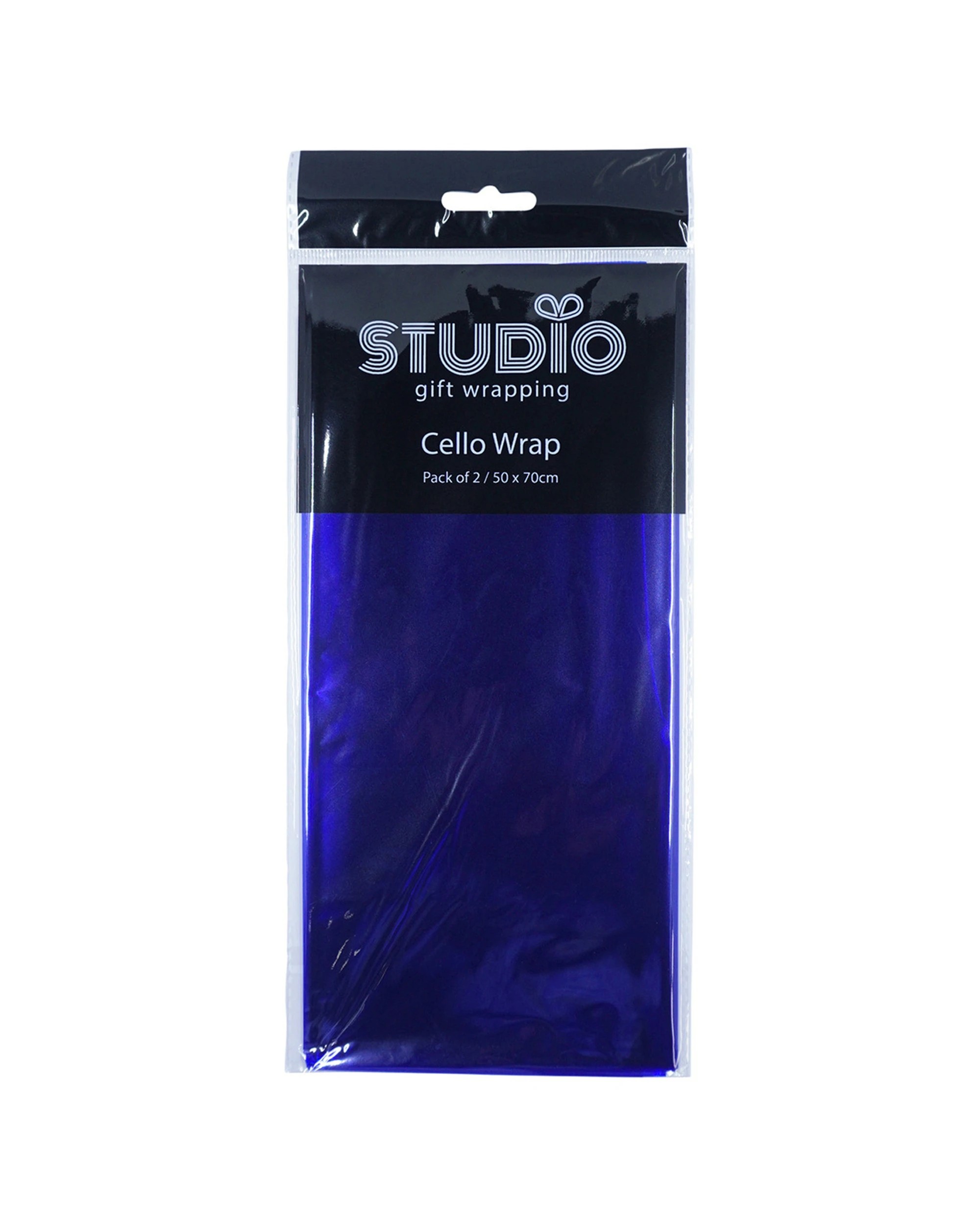 1 2pc Studio Gift Wrapping Cello Wrap 50x70cm Blue Party Decor Decoration
 - Blue, 1 of 3