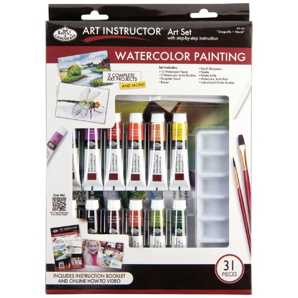 1 Royal & Langnickel Start in Arts Watercolour Art Set 31 Piece, 1 of 6
