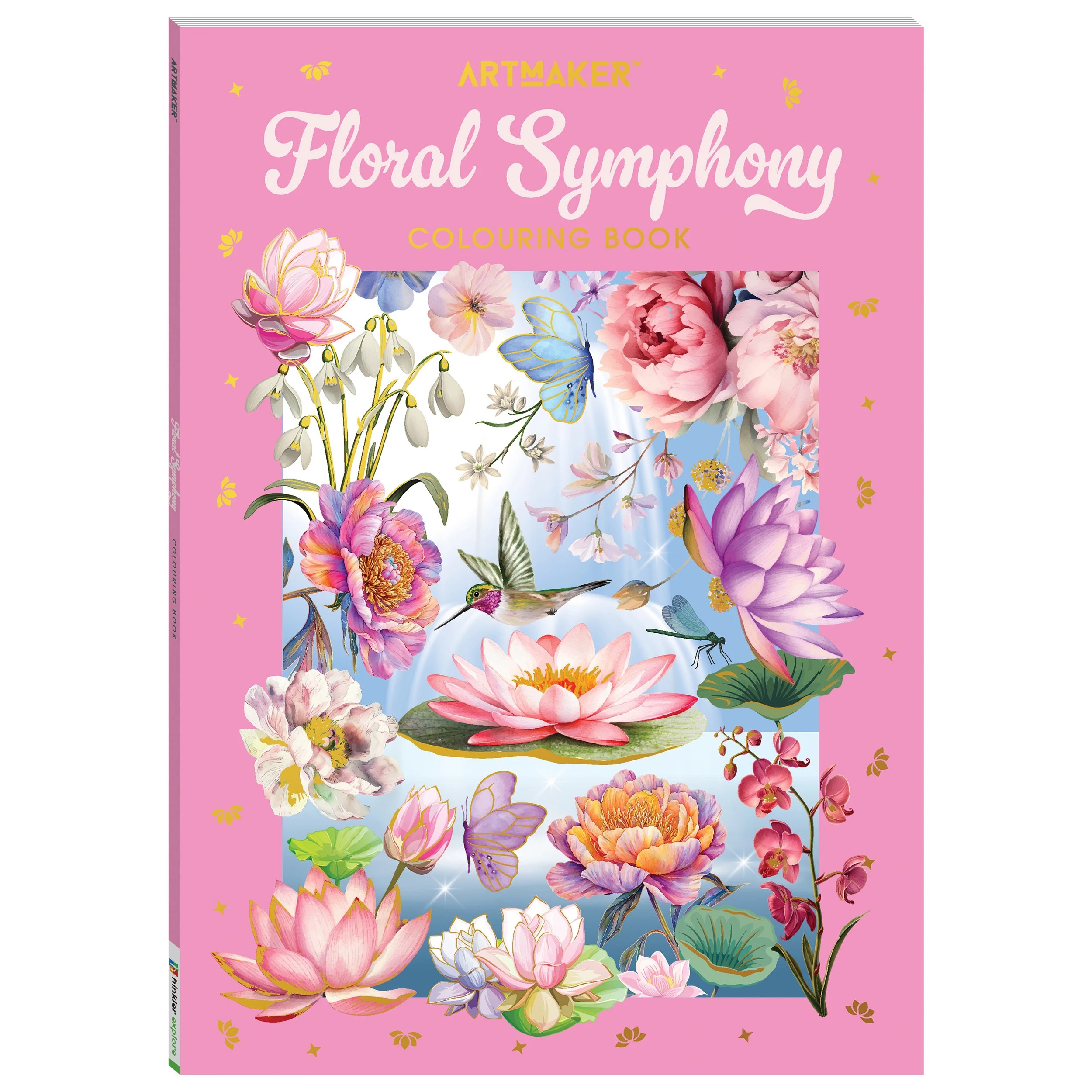 1 Art Maker Floral Symphony Colouring Book, 1 of 5