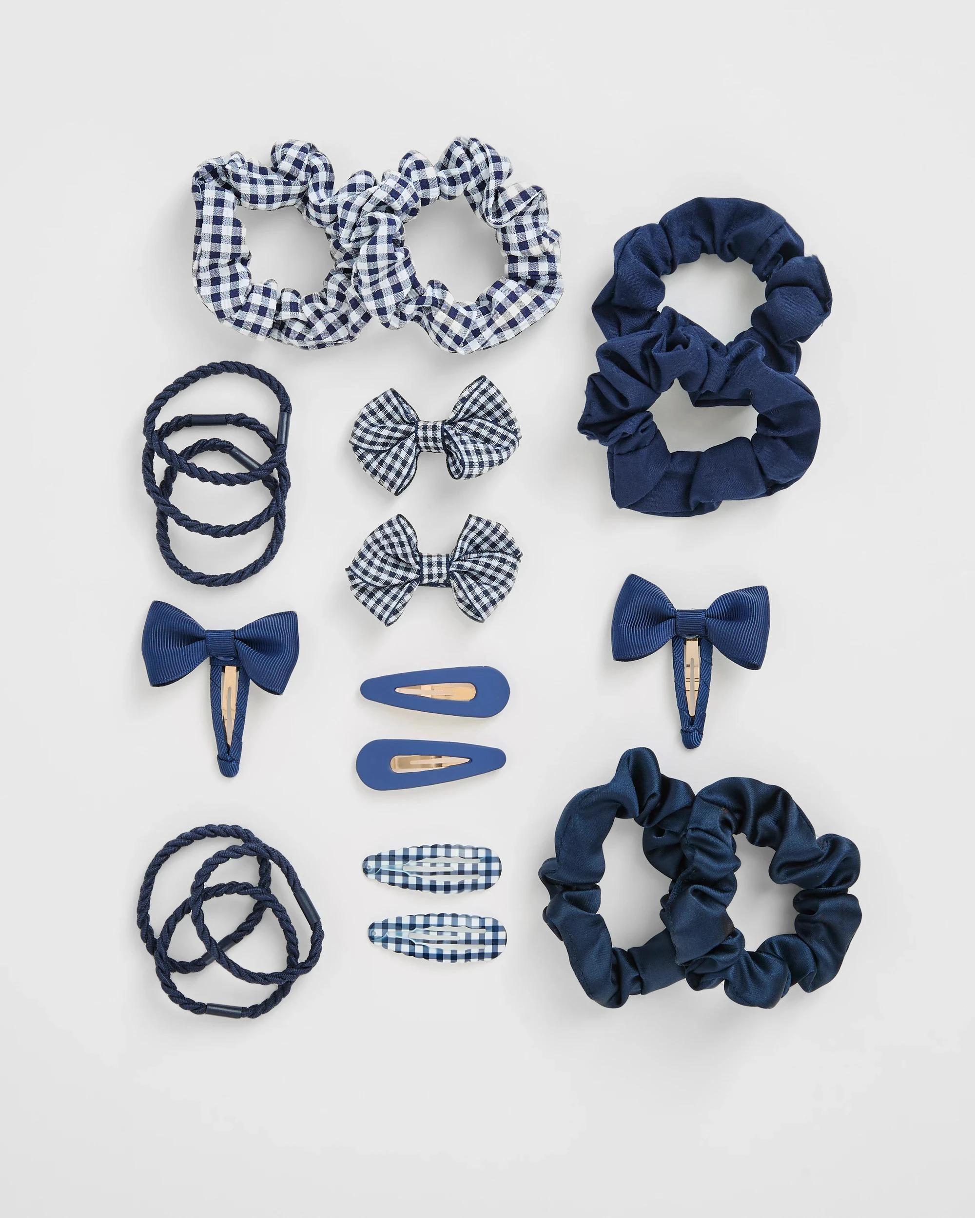 1 Target Kids Kids Back To School 20 Piece Hair Accessories Set NAVY BLUE, 1 of 3