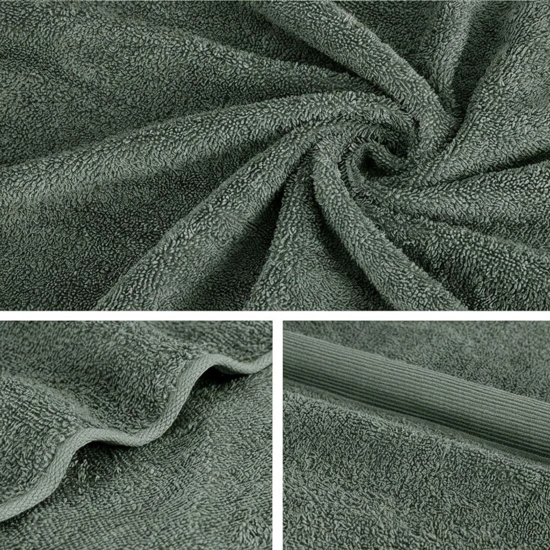 4 2 Pack Bath Sheets Set Cotton Extra Large Towel - Green, 4 of 4