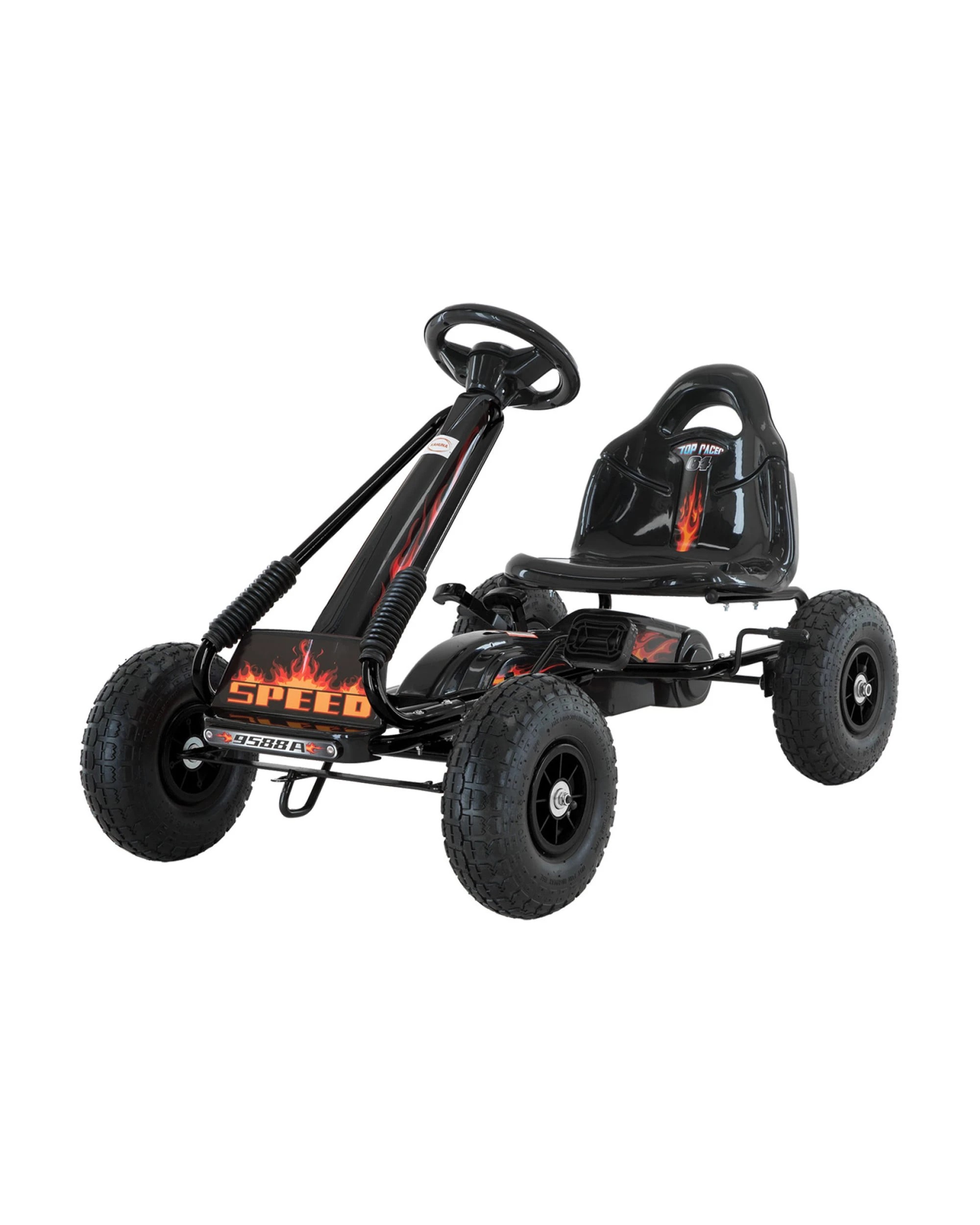 1 Kahuna G95 Kids Ride On Pedal-Powered Go Kart - Black, 1 of 9