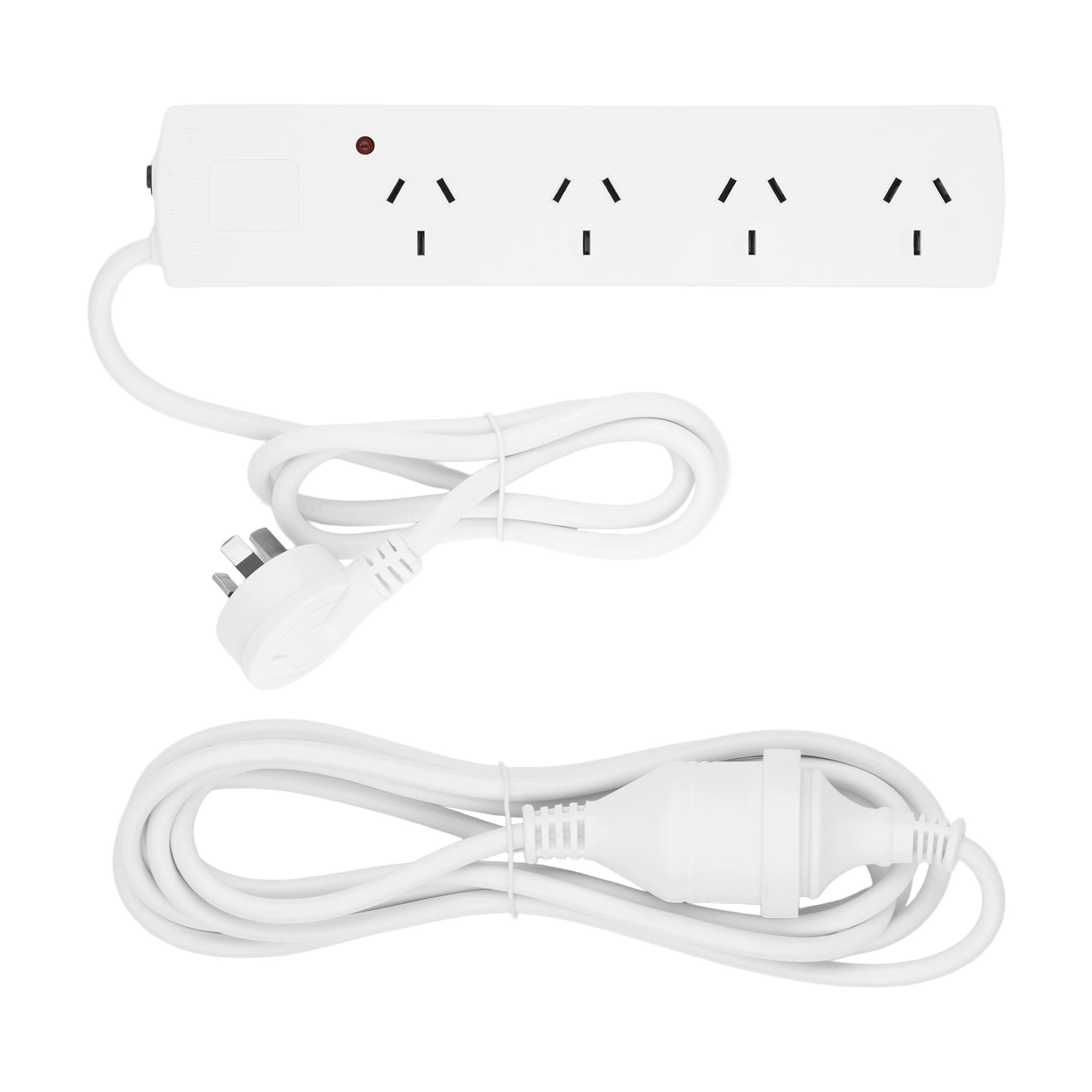 4 Arlec 4 Outlet Surge Protected Powerboard and 3m Standard Plug Extension Lead Combo Pack, 4 of 7