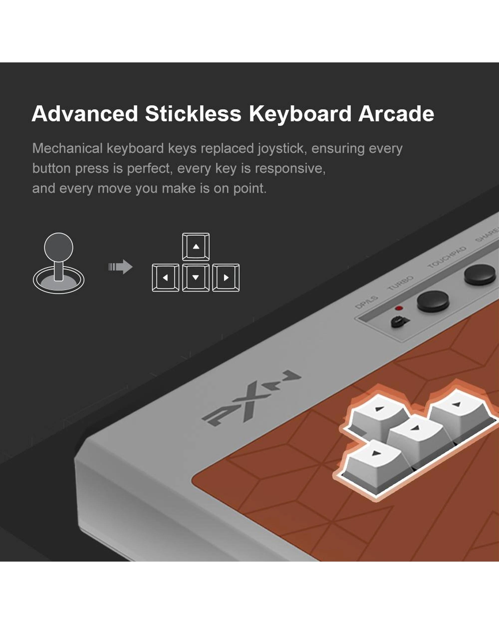 10 PXN-X8 Gaming Keyboard Controller Black Arcade Fighting Box USB Style PC  Android PS3 PS4 Xbox One, 10 of 10