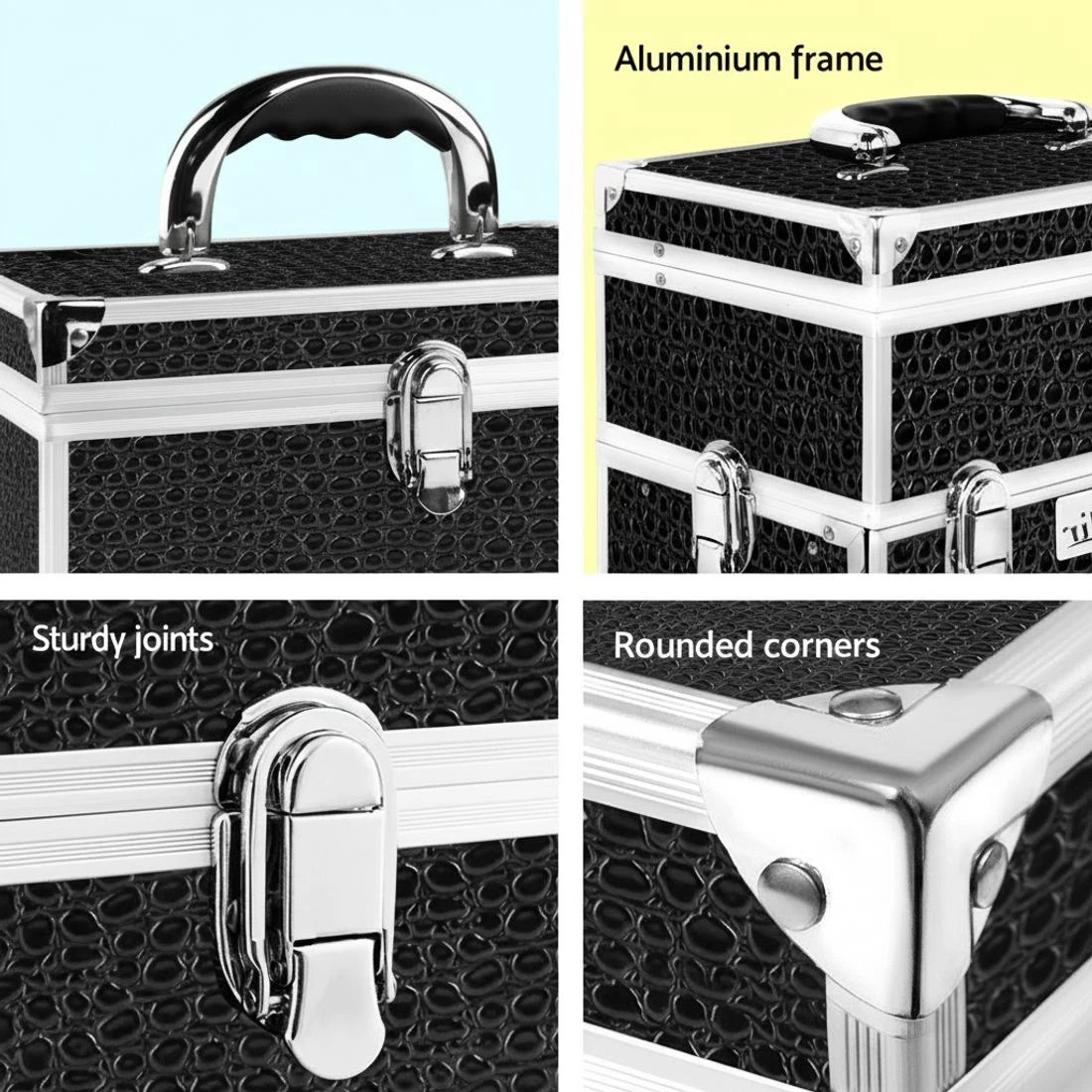 7 Embellir Beauty Case Makeup Travel Bag Large Organiser Portable Cosmetic Storage - Multi, 7 of 8