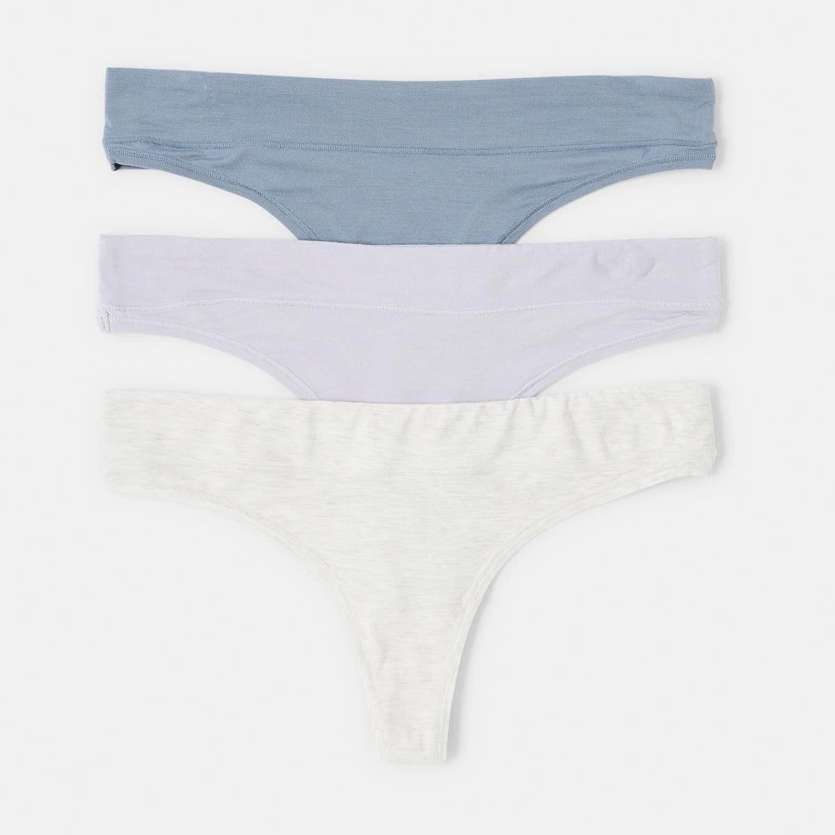 1 3 Pack Bamboo Blend G-String Briefs Bm Gh St, 1 of 8
