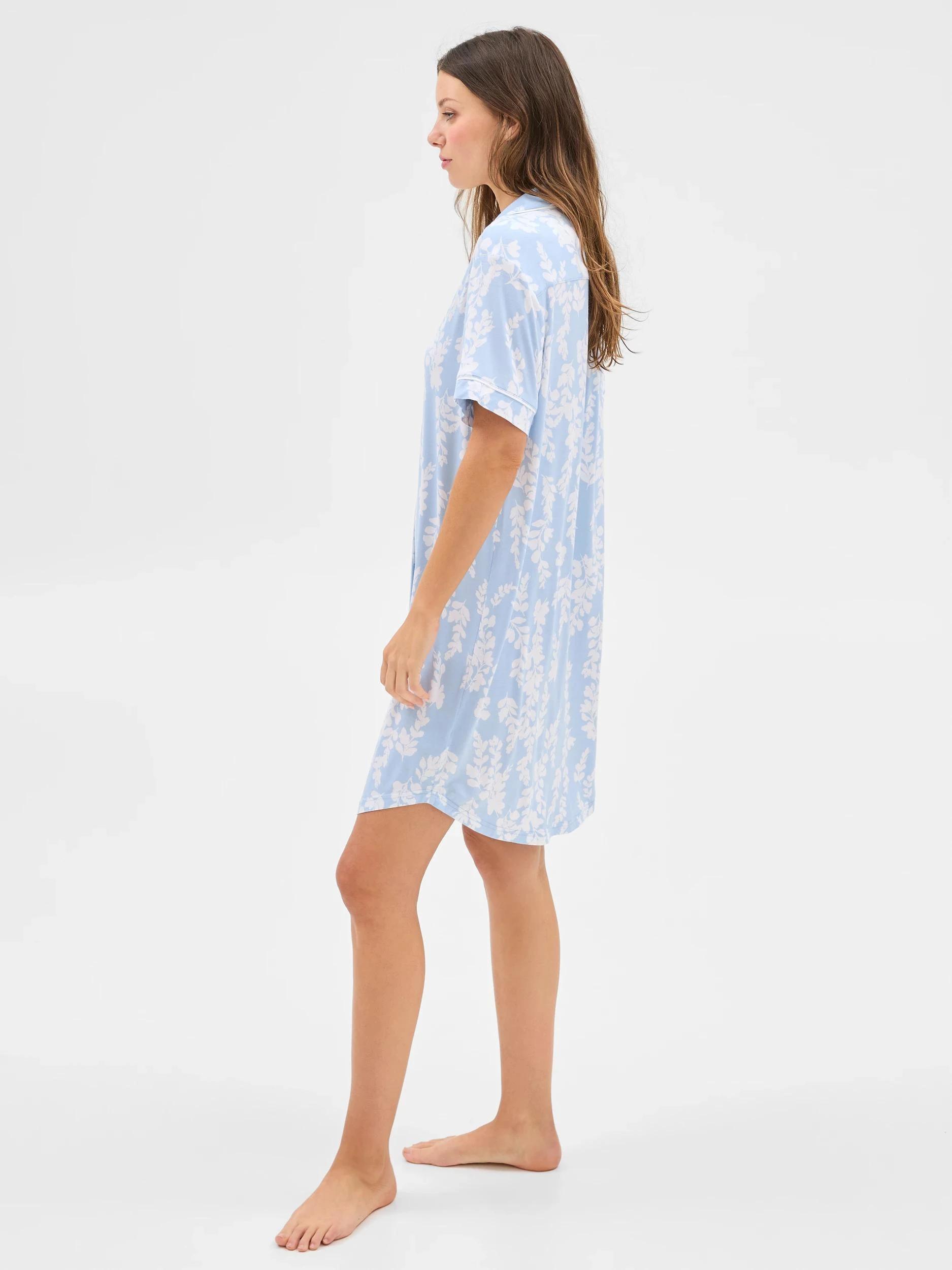 4 Target Soft Comfort Bamboo Sleep Nightie BLUE WISTERIA, 4 of 5