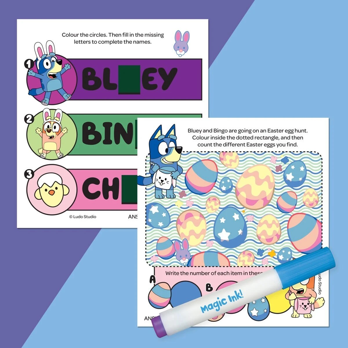 5 INKredibles Bluey Mess-Free Magic Ink! Pictures - Book, 5 of 5