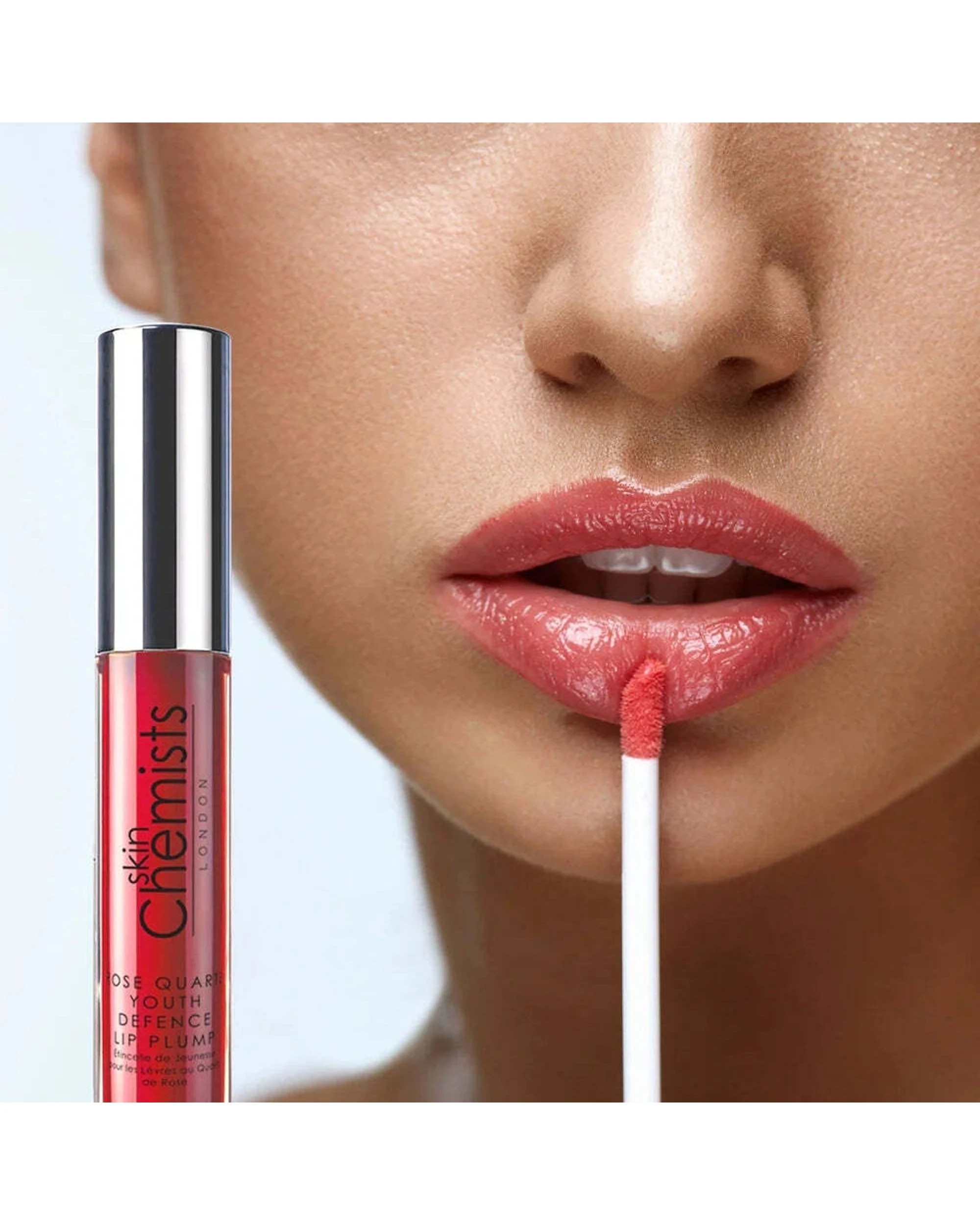 3 Skin Chemists Rose Quartz Youth Defence Lip Plump Glossy 8ml - Red, 3 of 4