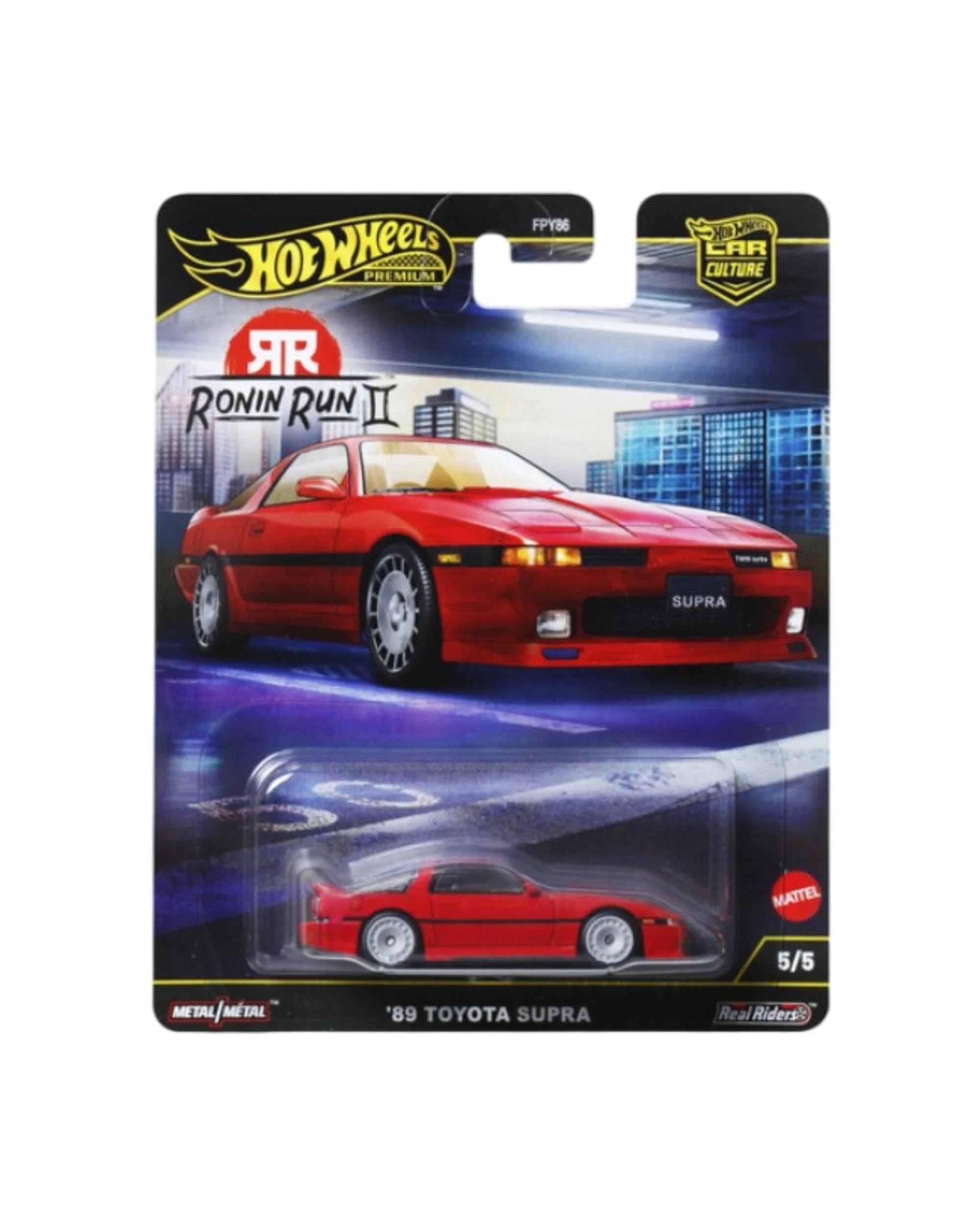 1 Hot Wheels Premium Car Culture Ronin Run II 1989 Toyota Supra Diecast Vehicle - Red, 1 of 5