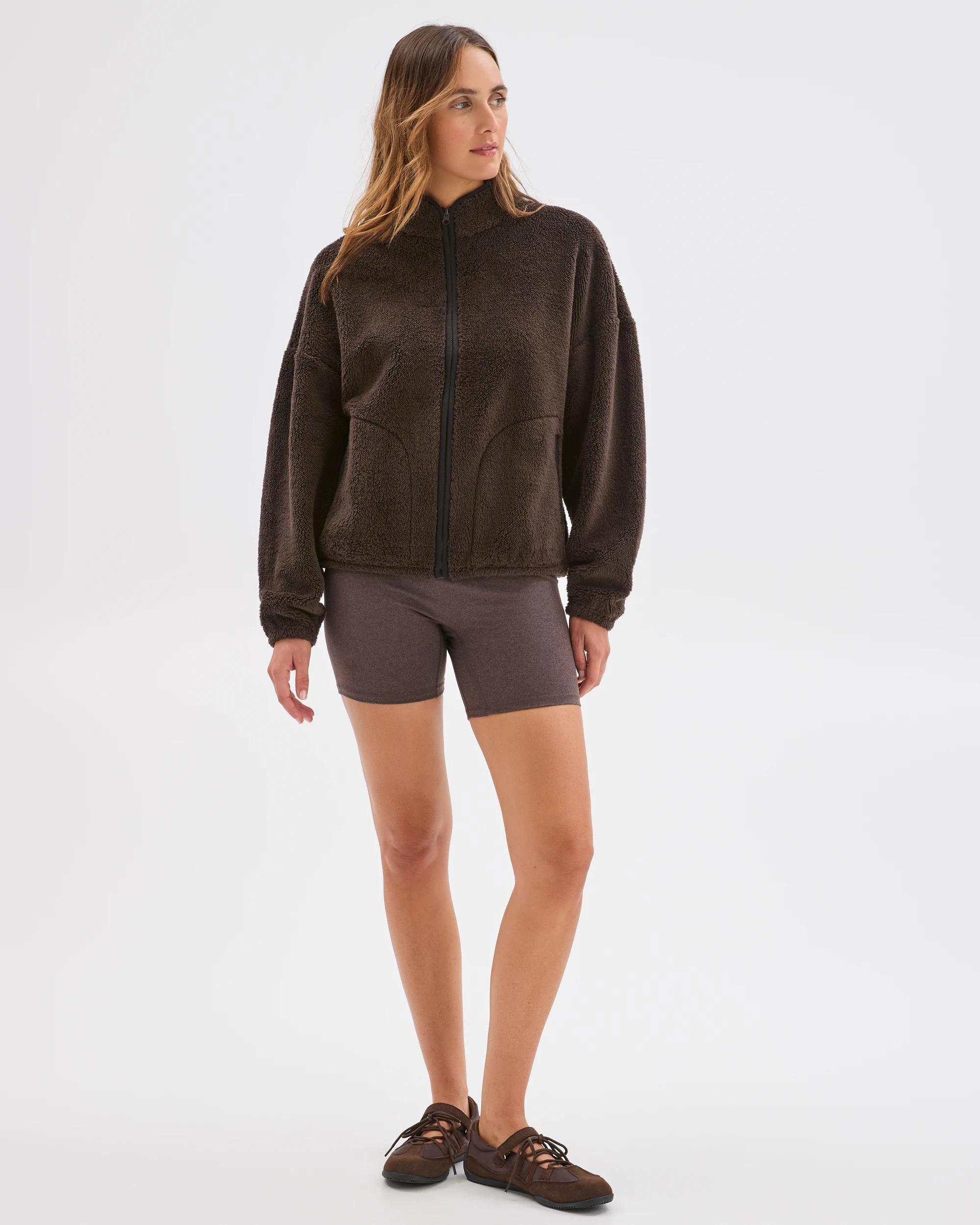 8 Target Active Active Sherpa Zip Through Jacket COCOA, 8 of 8
