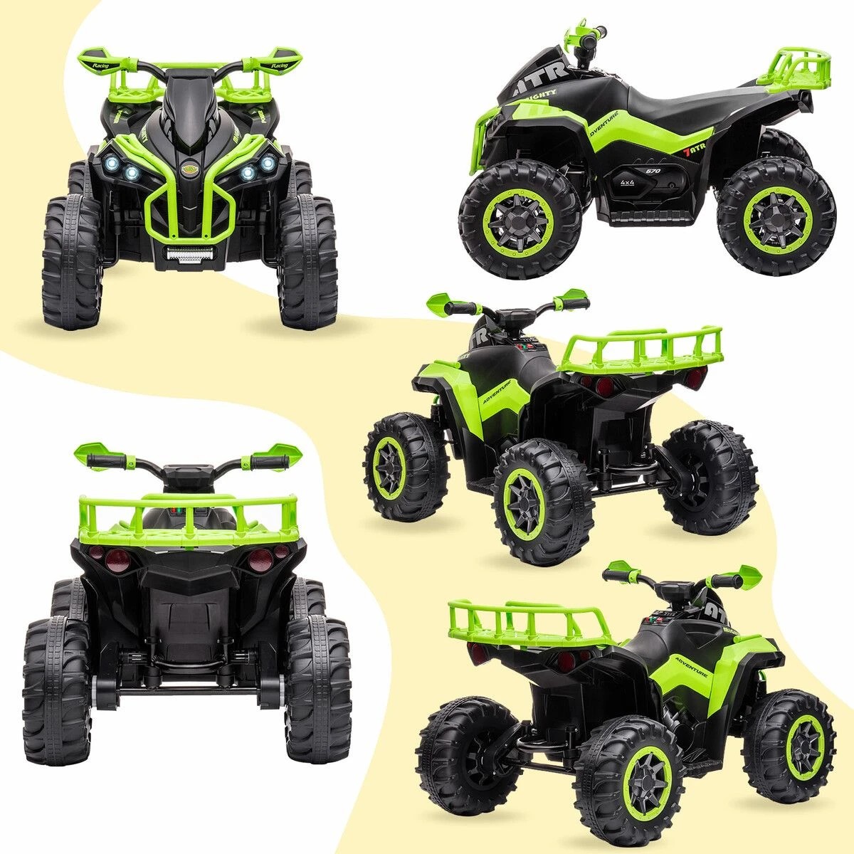3 Kidbot Electric Ride On Car Kids Vehicle Toy ATV Quad Bike, 3 of 6