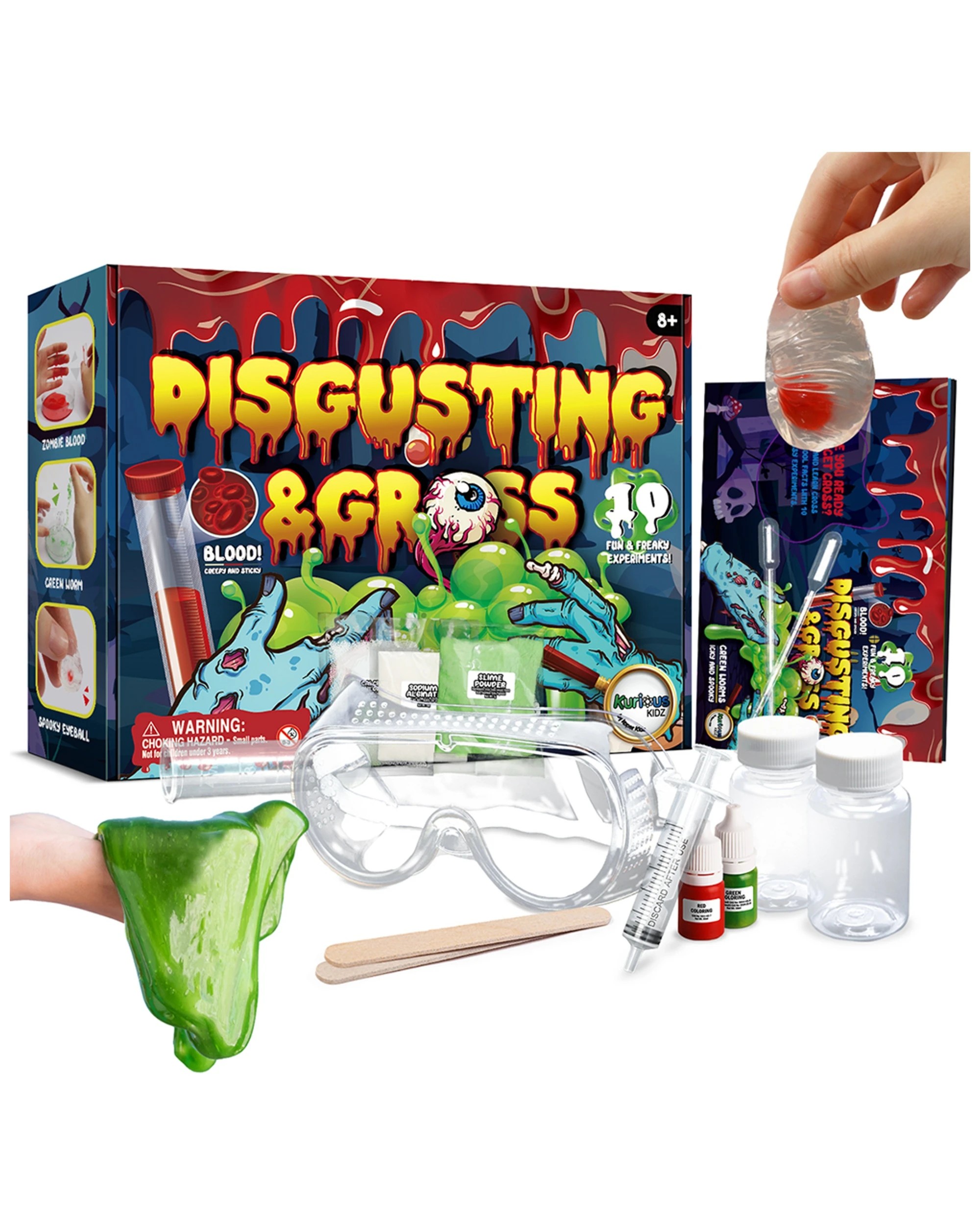 1 Kaper Kidz Disgusting And Gross Science Kit 8y Plus Educational Science Toy Kit For Kids - Multi, 1 of 9