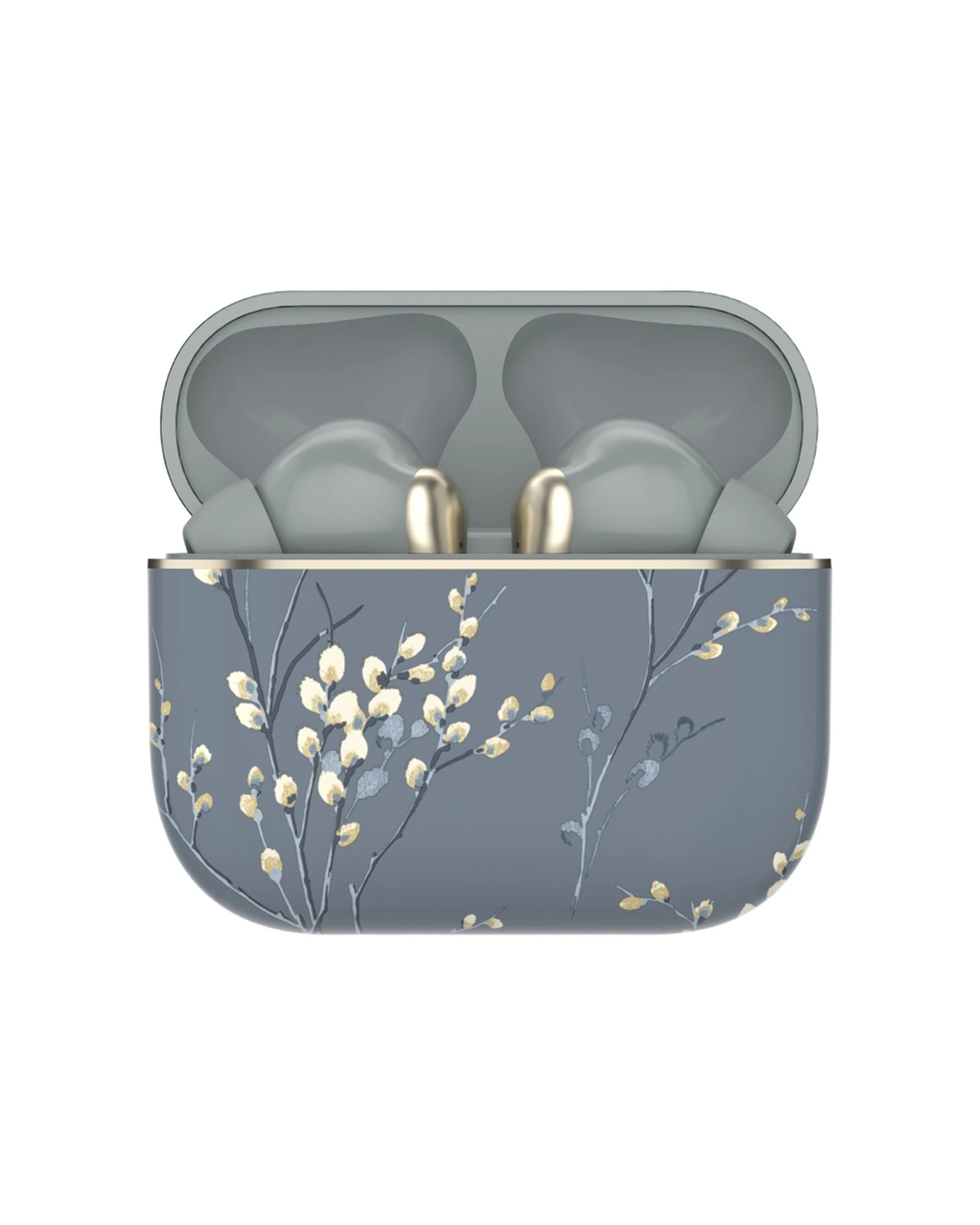 1 Laura Ashley Skylark Earbuds Pussy Willow Wireless Rechargeable Battery - Grey, 1 of 4