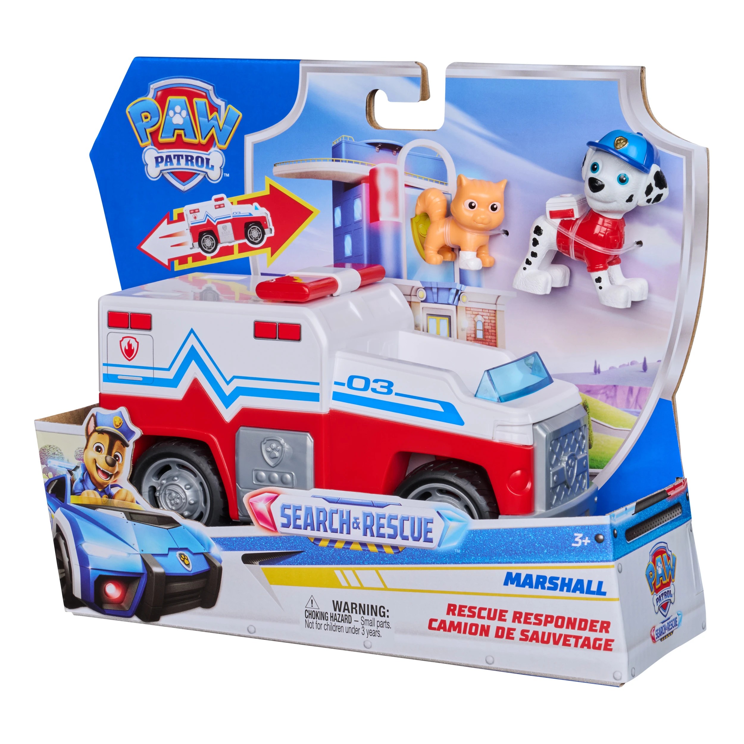 2 PAW Patrol Search and Rescue Marshall Rescue Responder Vehicle, 2 of 7
