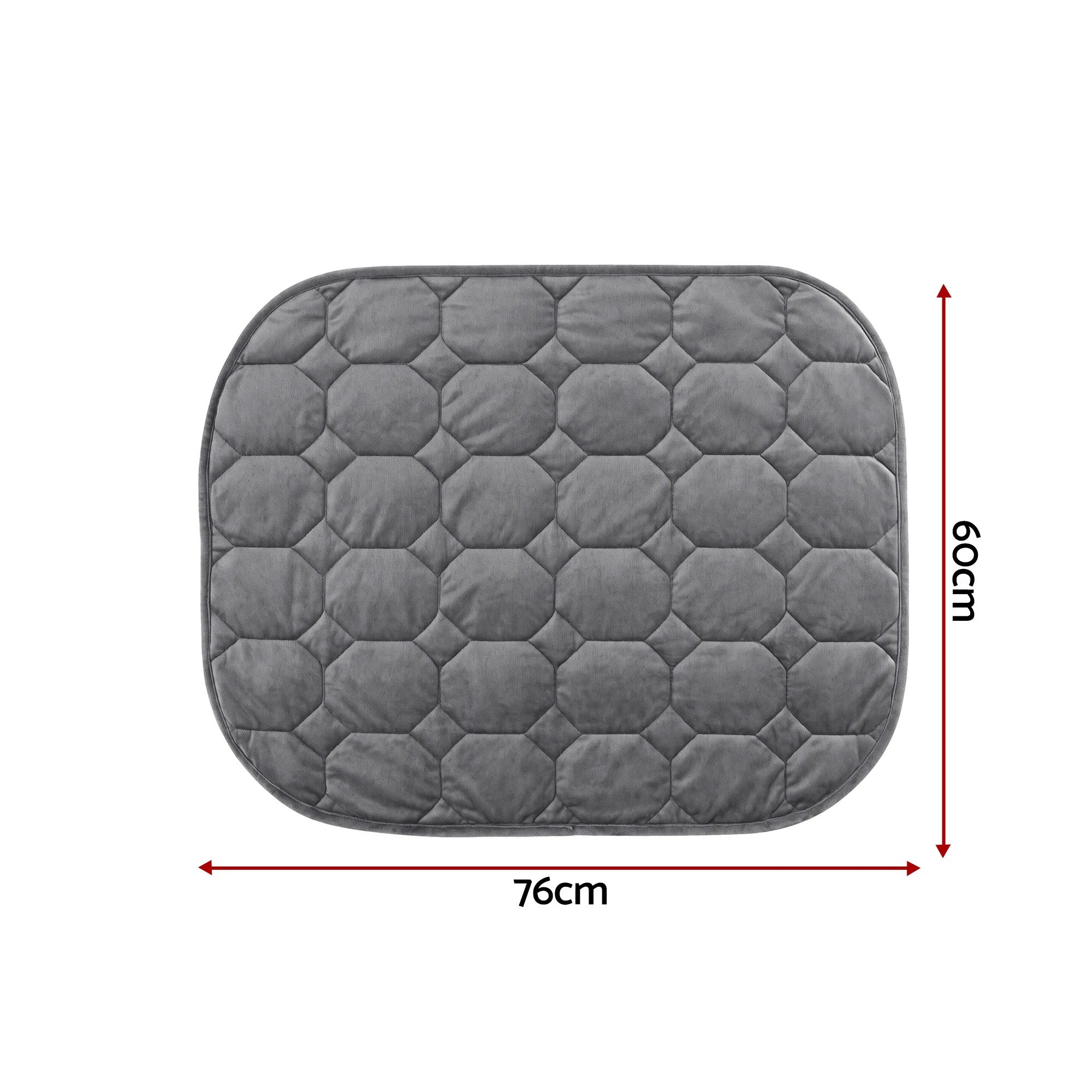 2 Giselle Bedding Weighted Lap Blanket 3.2KG Crystal Quilted Glass Bead Fill for Sofa Office - Grey, 2 of 9