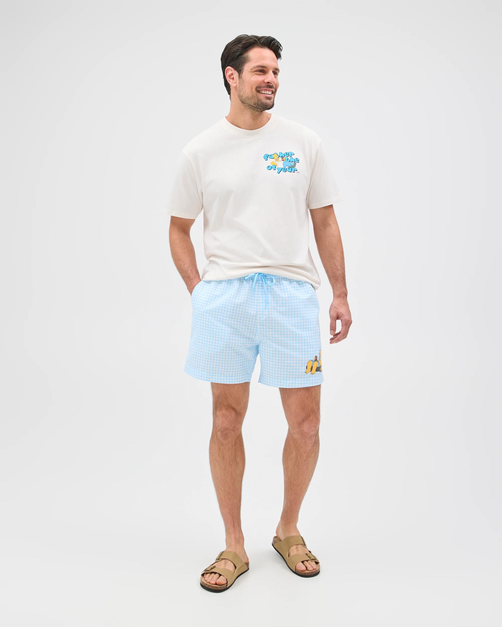 2 Commons The Simpsons Shorts GINGHAM HOMER, 2 of 7