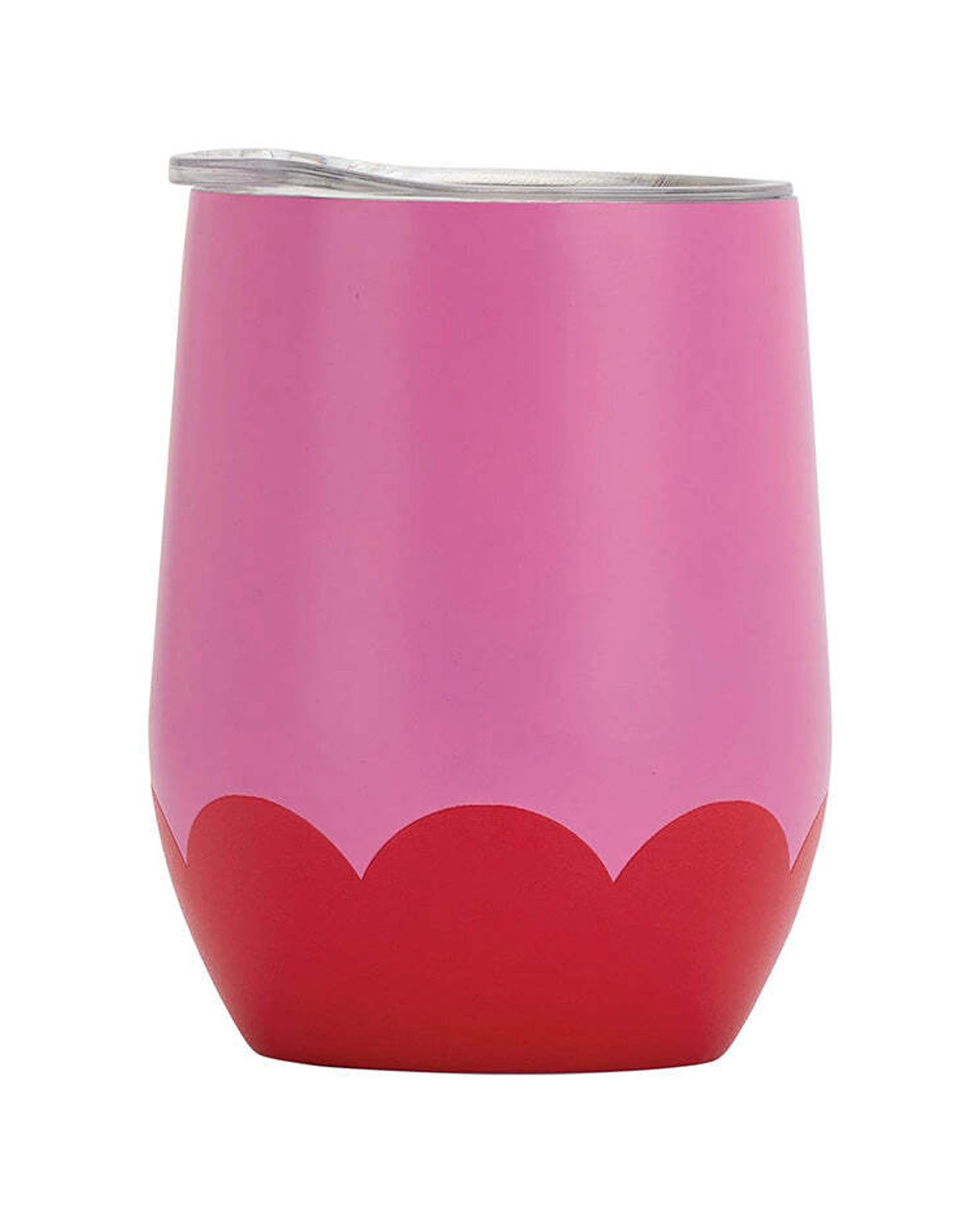 1 Annabel Trends 295ml Stainless Steel Wave Wine Tumbler Double Walled - Red, 1 of 1