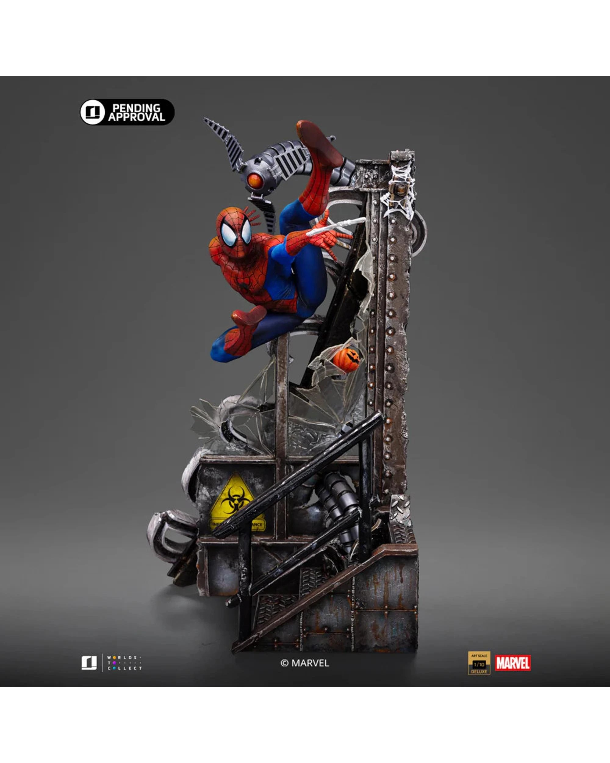 2 Marvel Comics Spider-Man Iron Studios 10th Anniversary Spider-Man Special Edition 1:10 Scale Statue, 2 of 10