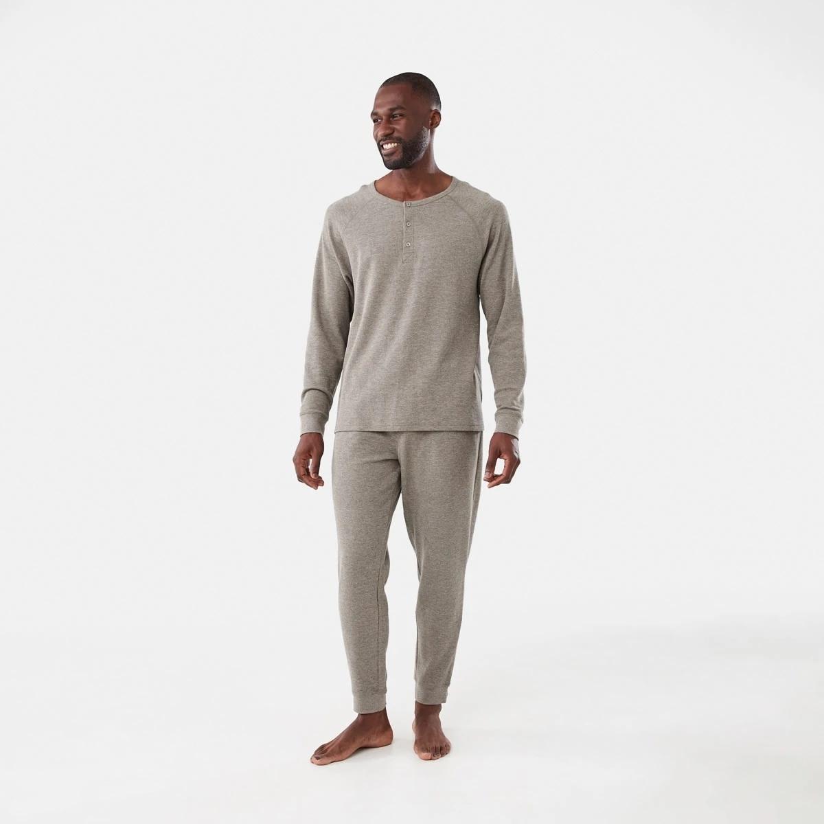 6 Waffle Jogger Pants Oatmarle, 6 of 6