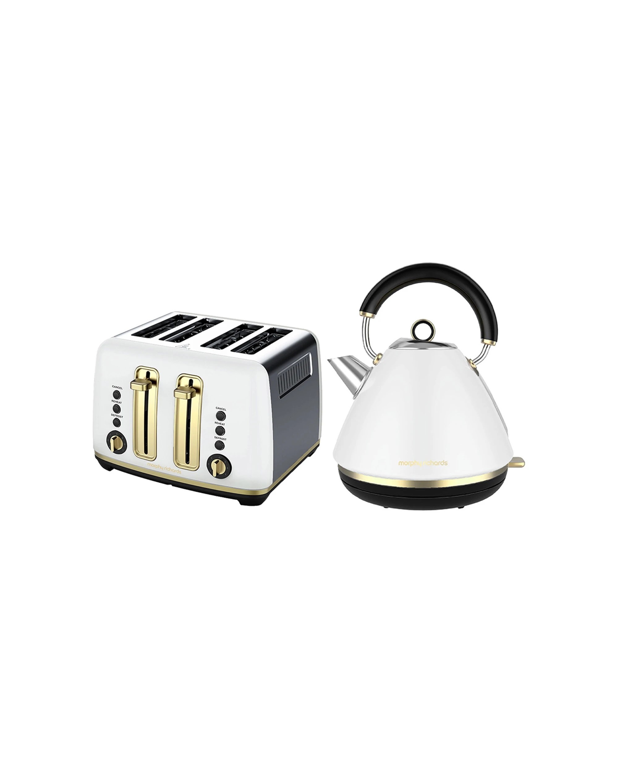 1 Morphy Richards Ascend Traditional Pyramid Kettle 2200W Boil Dry Protection
 - white, 1 of 9