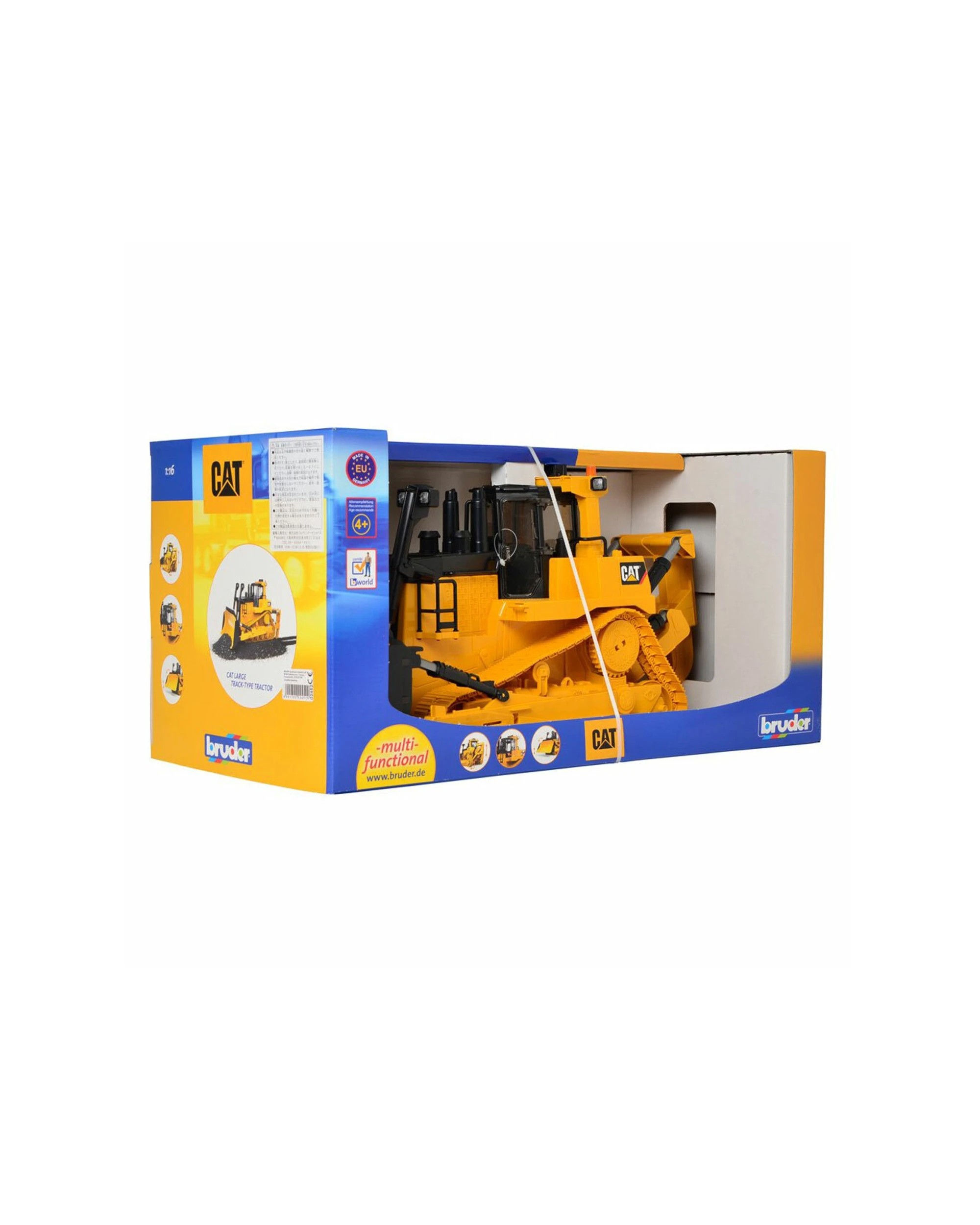 8 Bruder 1 16 Kids Caterpillar Large Construction Truck Bulldozer With Ripper - Yellow, 8 of 8