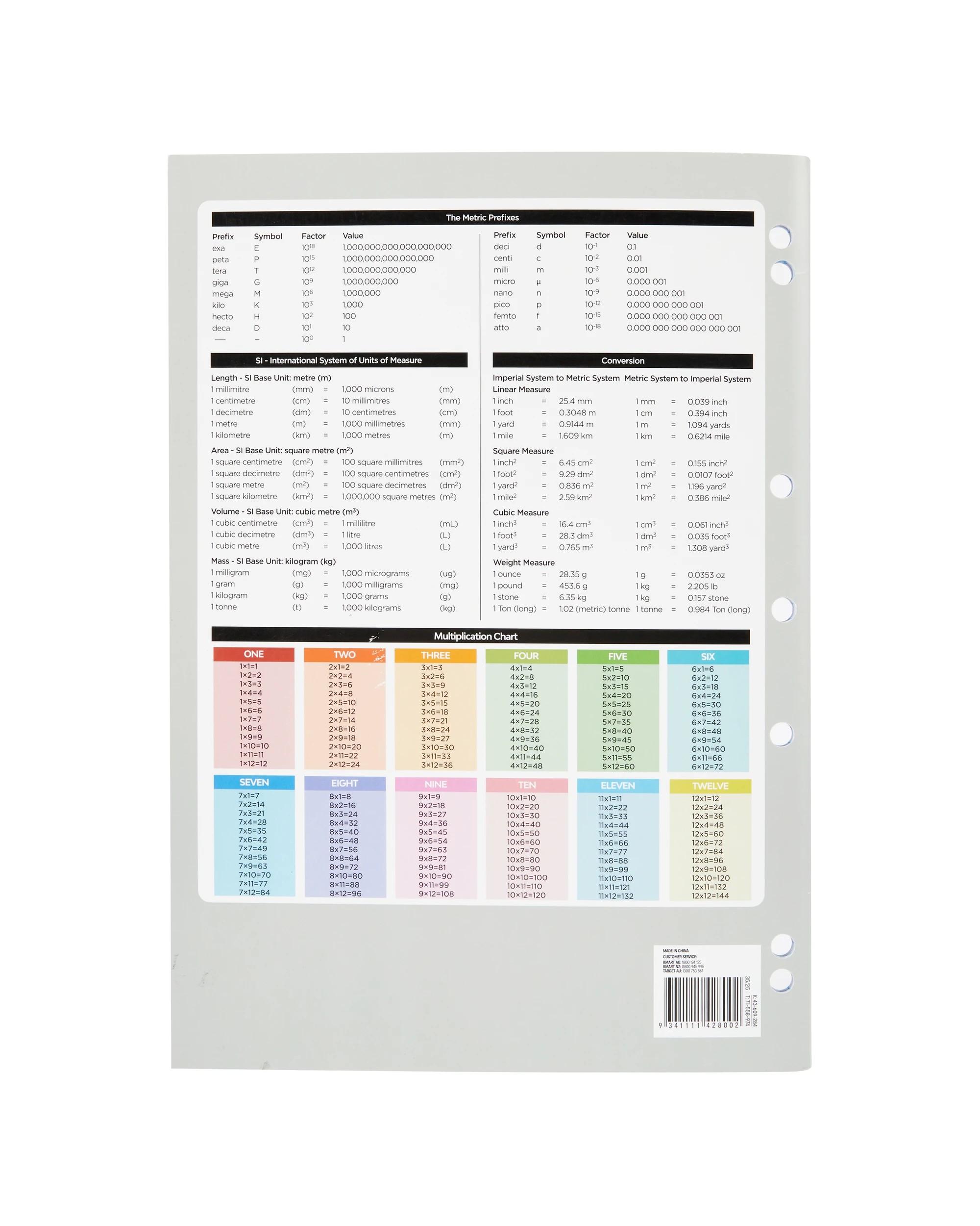 4 A4 Graph Binder Book - 96 Pages, Grey, 4 of 4