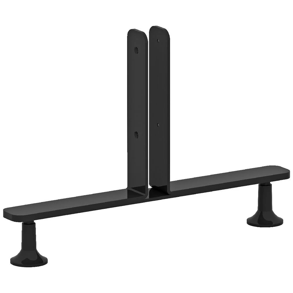 4 Stilford Professional Partition Screen St&ing Feet Black Office Furnishing Accessories Workspace Screens & Partitions, 4 of 7