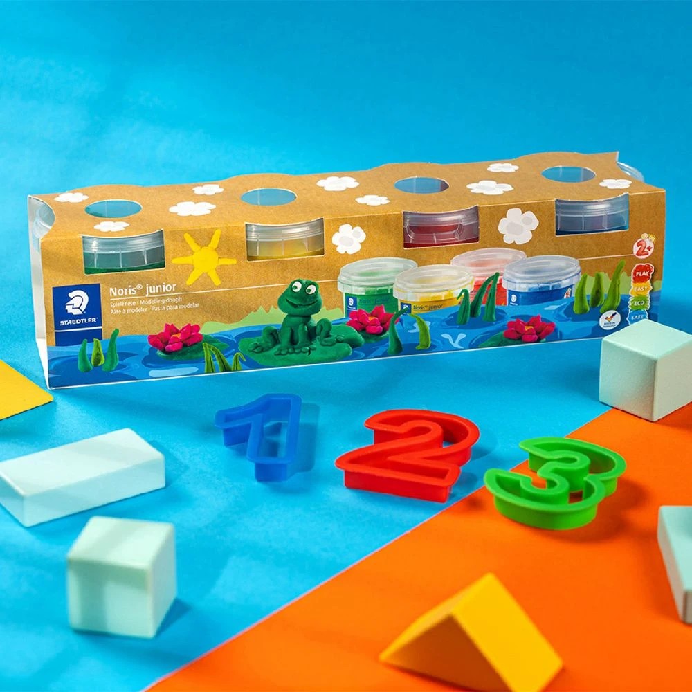 2 Staedtler Noris Modelling Dough Basic 4 Pack, 2 of 8