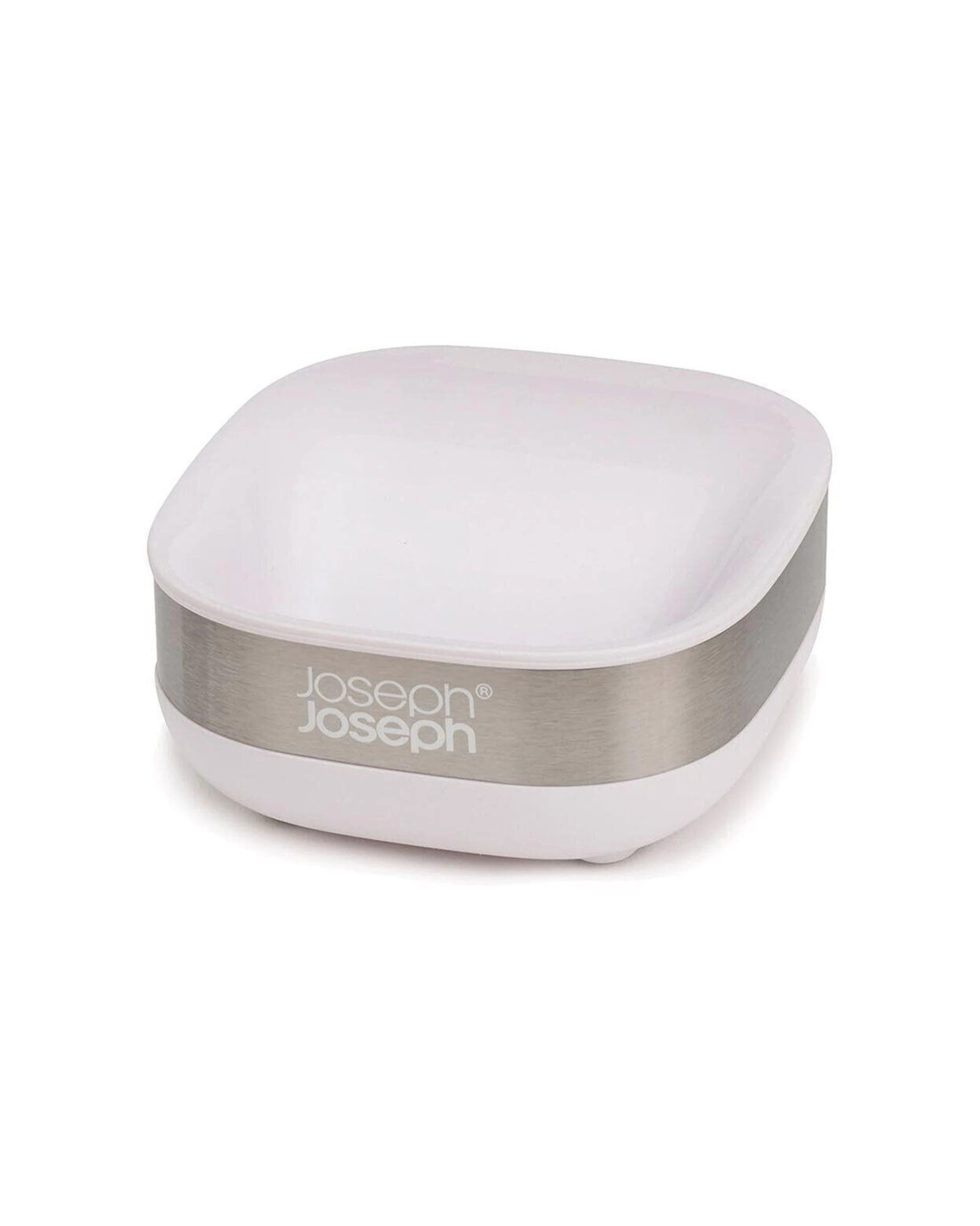 3 Joseph Joseph Slim Steel Compact Soap Dish 2 Pack Stainless-Steel Finish - White, 3 of 6