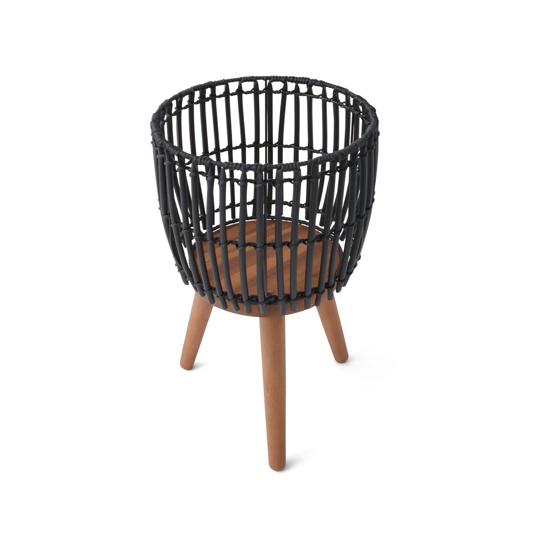 3 Woven Black Pot Stand, 3 of 6